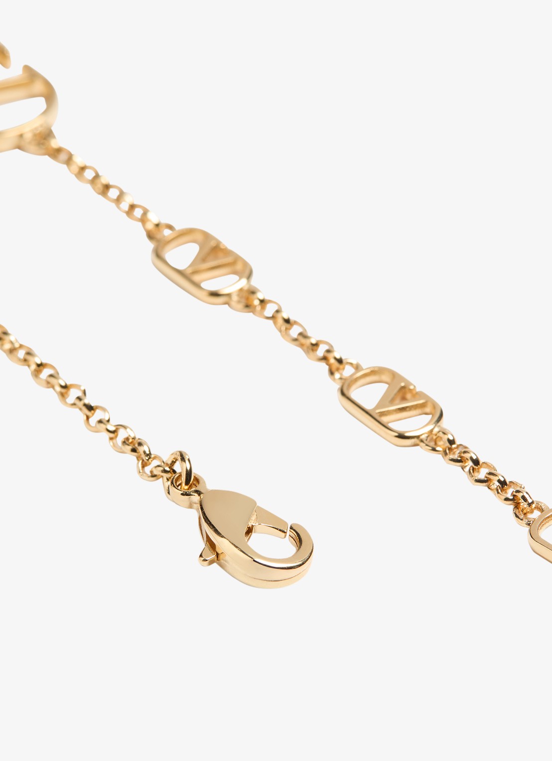 Valentino Garavani Vlogo Signature ketting met logo - detail 3 goud