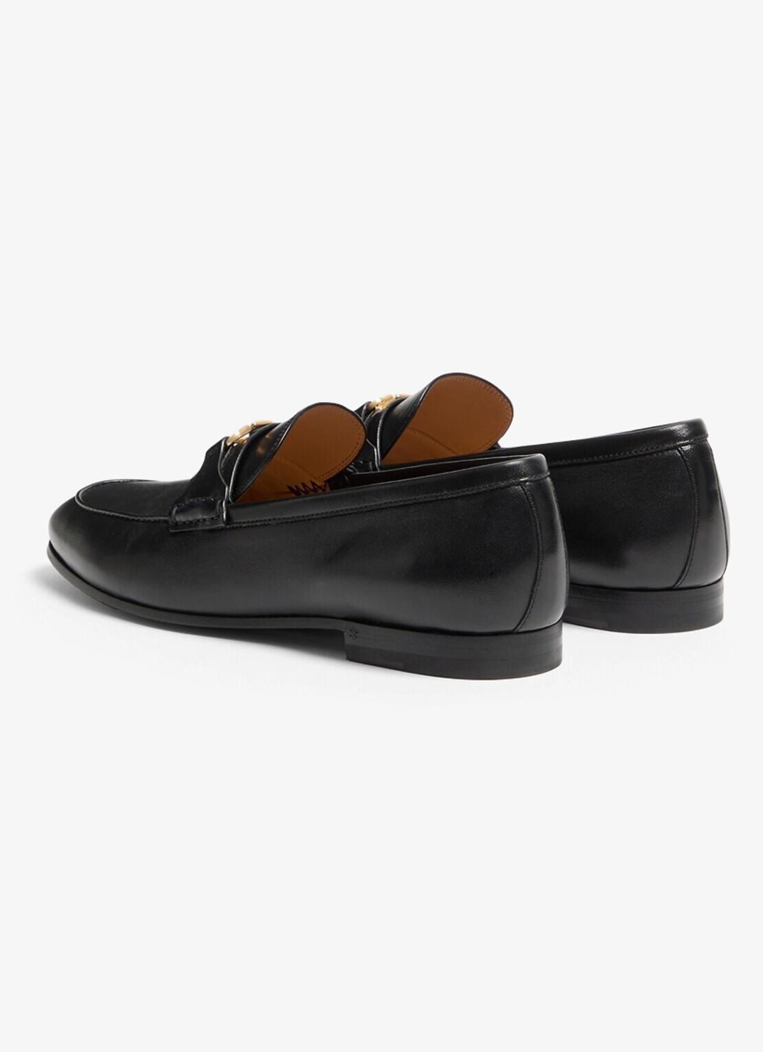 Valentino Garavani VLogo Signature loafer van lamsleer - achterkant zwart