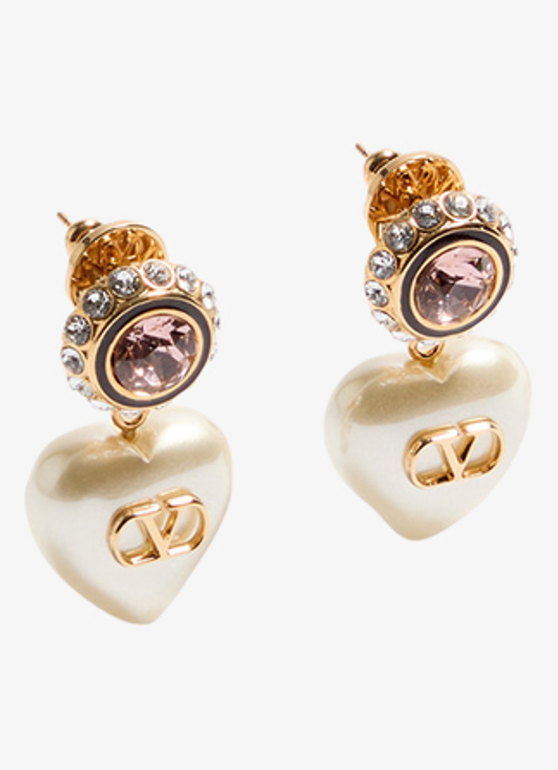 Valentino Garavani VLogo Signature oorstekers met logo - detail 2 goud