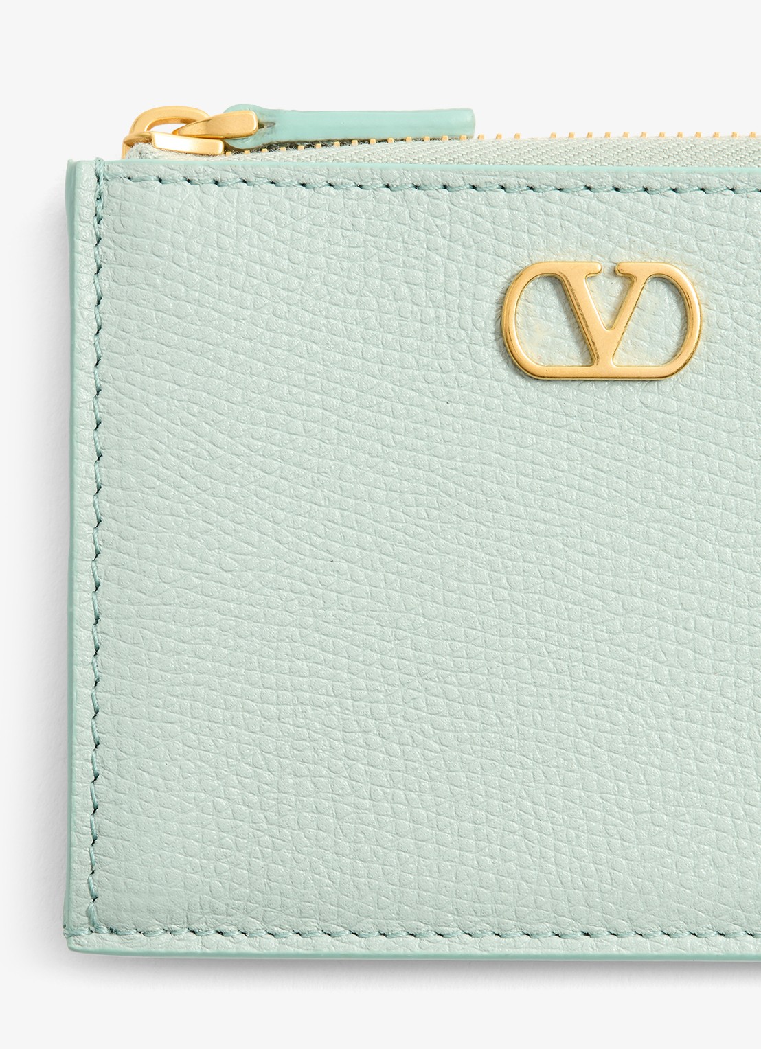 Valentino Garavani VLogo Signature pasjeshouder van kalfsleer - detail 4 mint