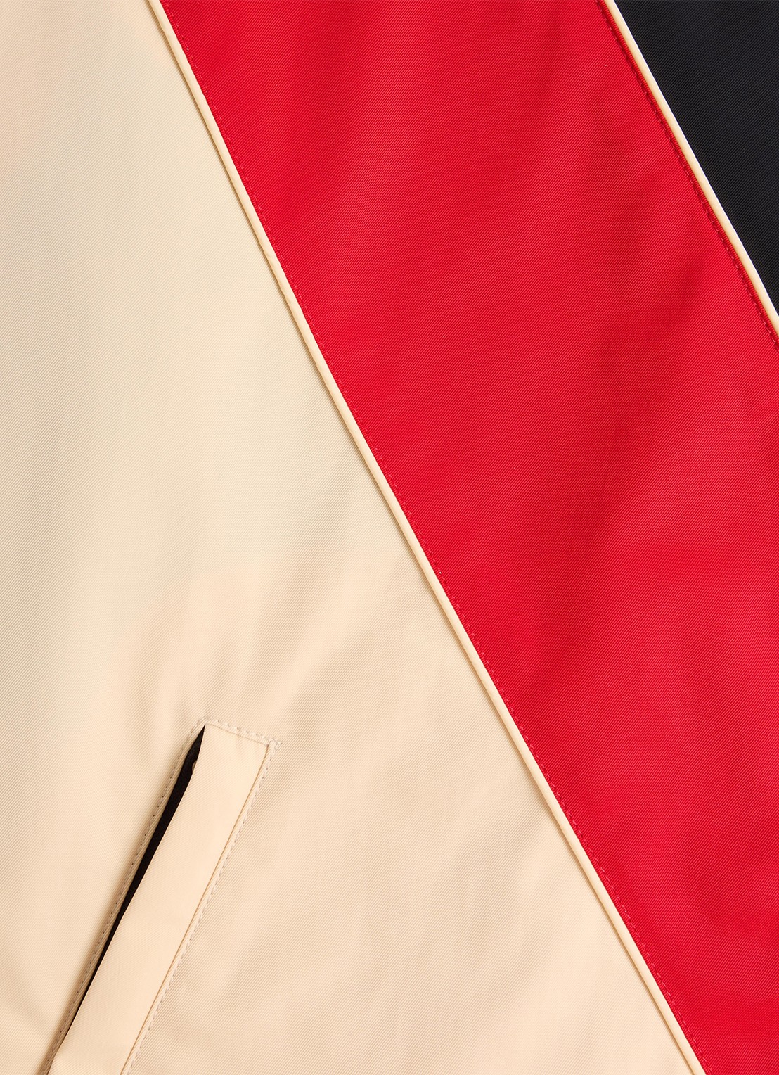 Valentino Garavani Windjack met capuchon en ritszakken - detail 6 beige