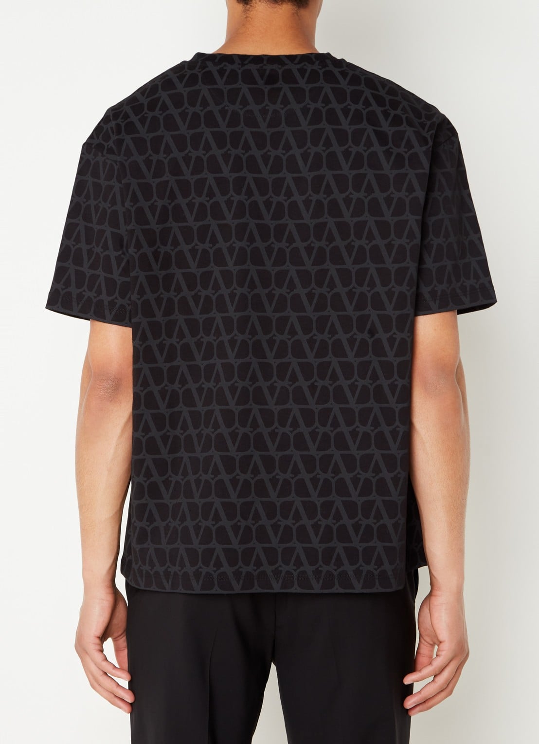 Valentino Iconographe T-shirt met logoprint - achterkant 3 zwart