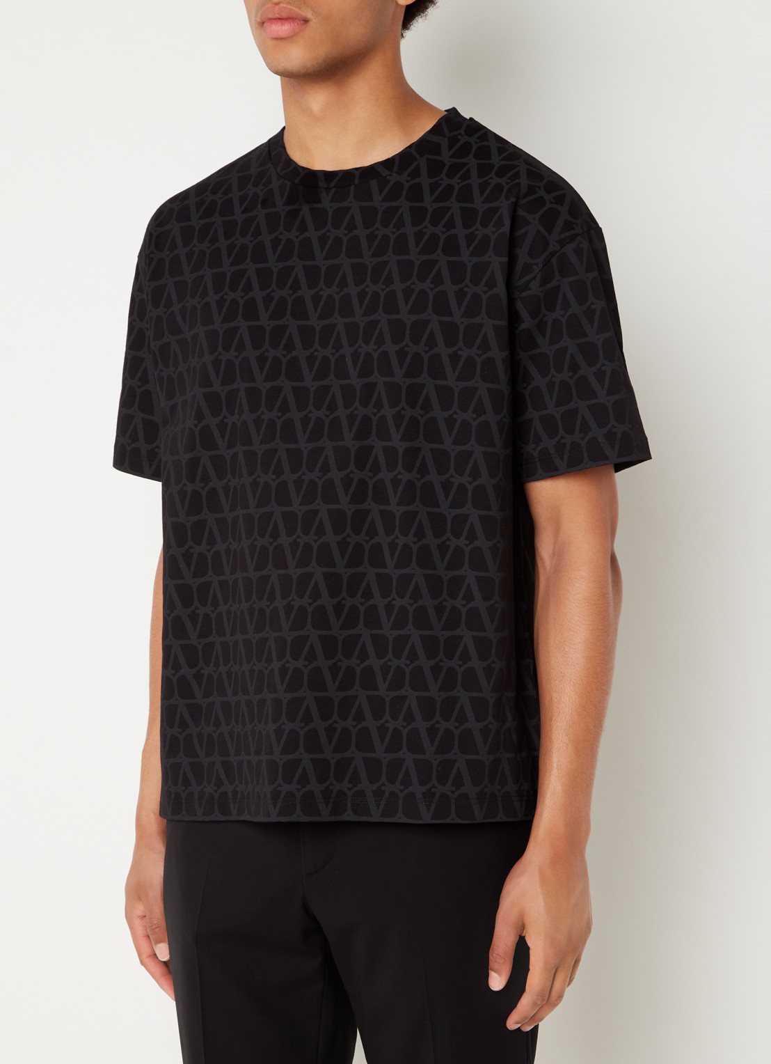Valentino Iconographe T-shirt met logoprint - detail zwart