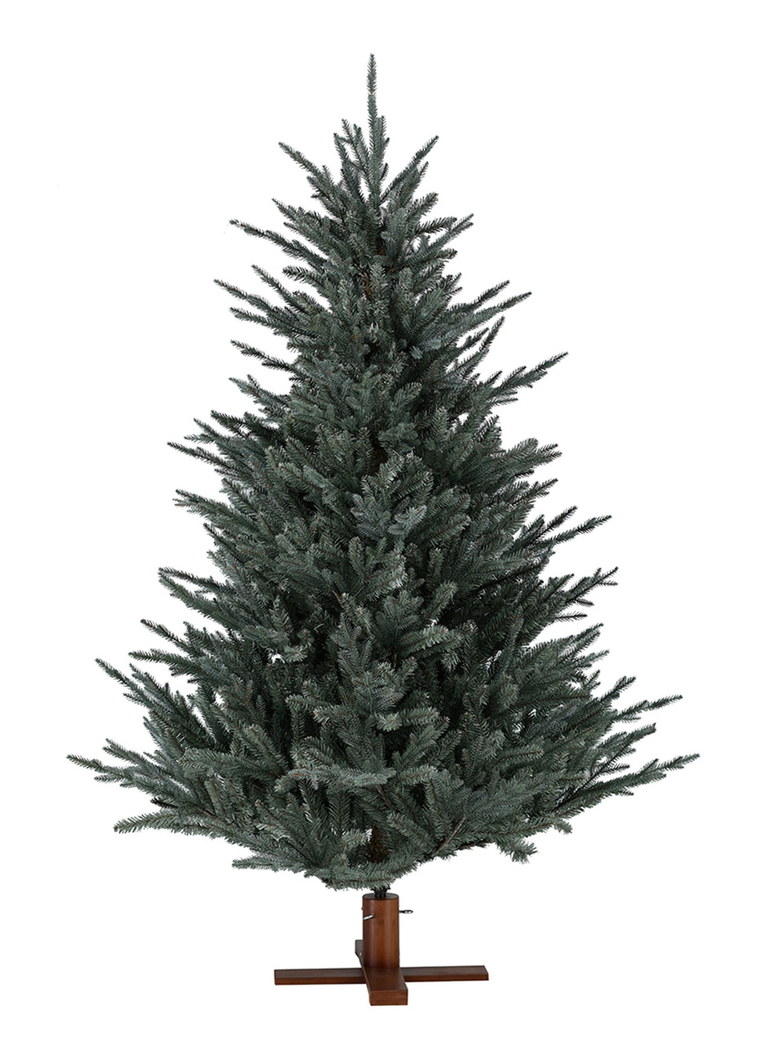 Van Der Gucht Arkansas Frosted kunstkerstboom 183 cm - voorkant 2 blauw