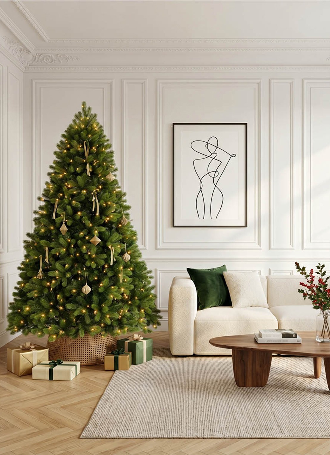 Van Der Gucht Feel Real® Bayberry® kerstkunstboom 228 cm - detail 5 groen