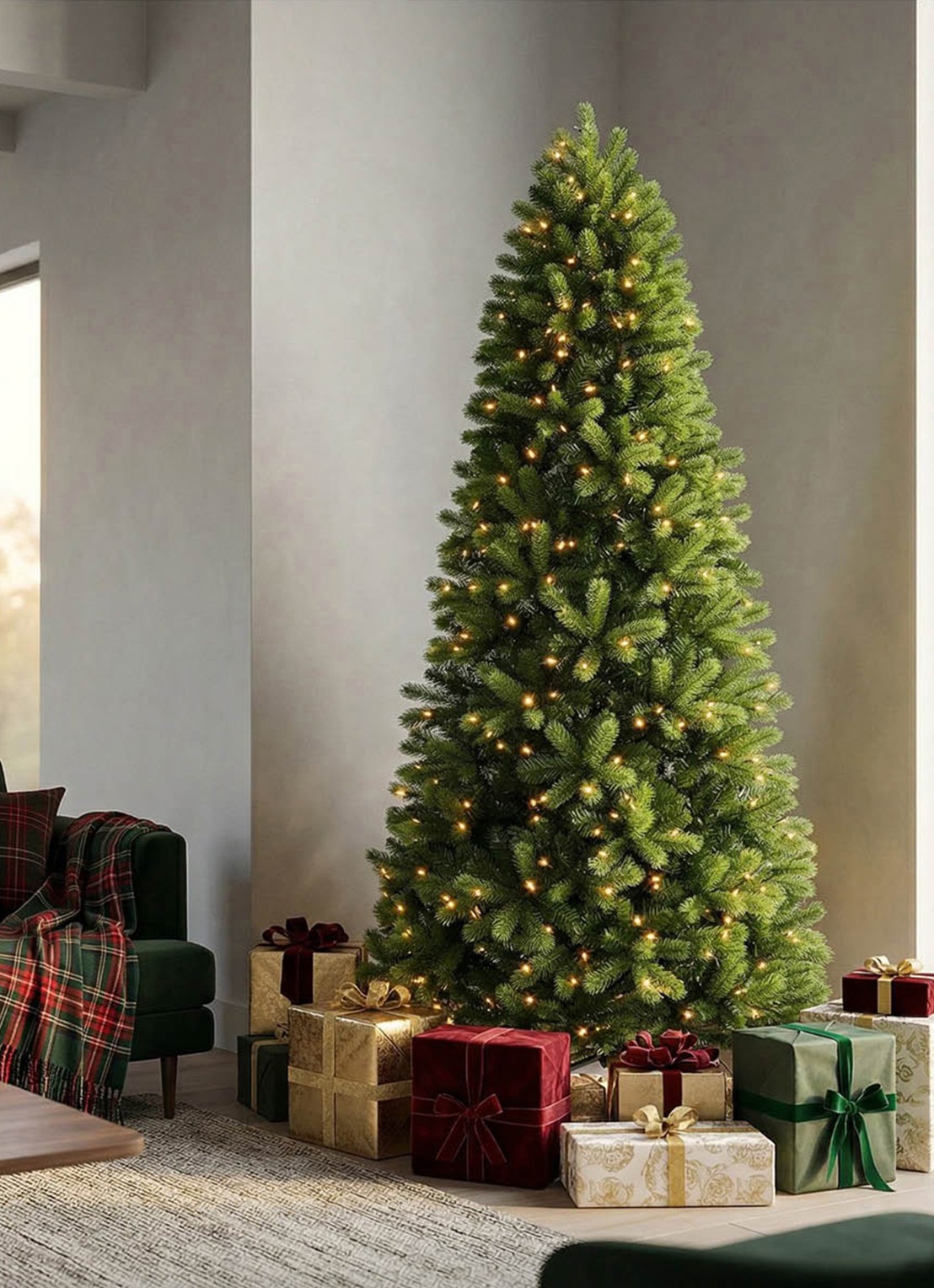 Van Der Gucht Feel Real® Bayberry® kunstkerstboom 213 cm - detail 2 groen
