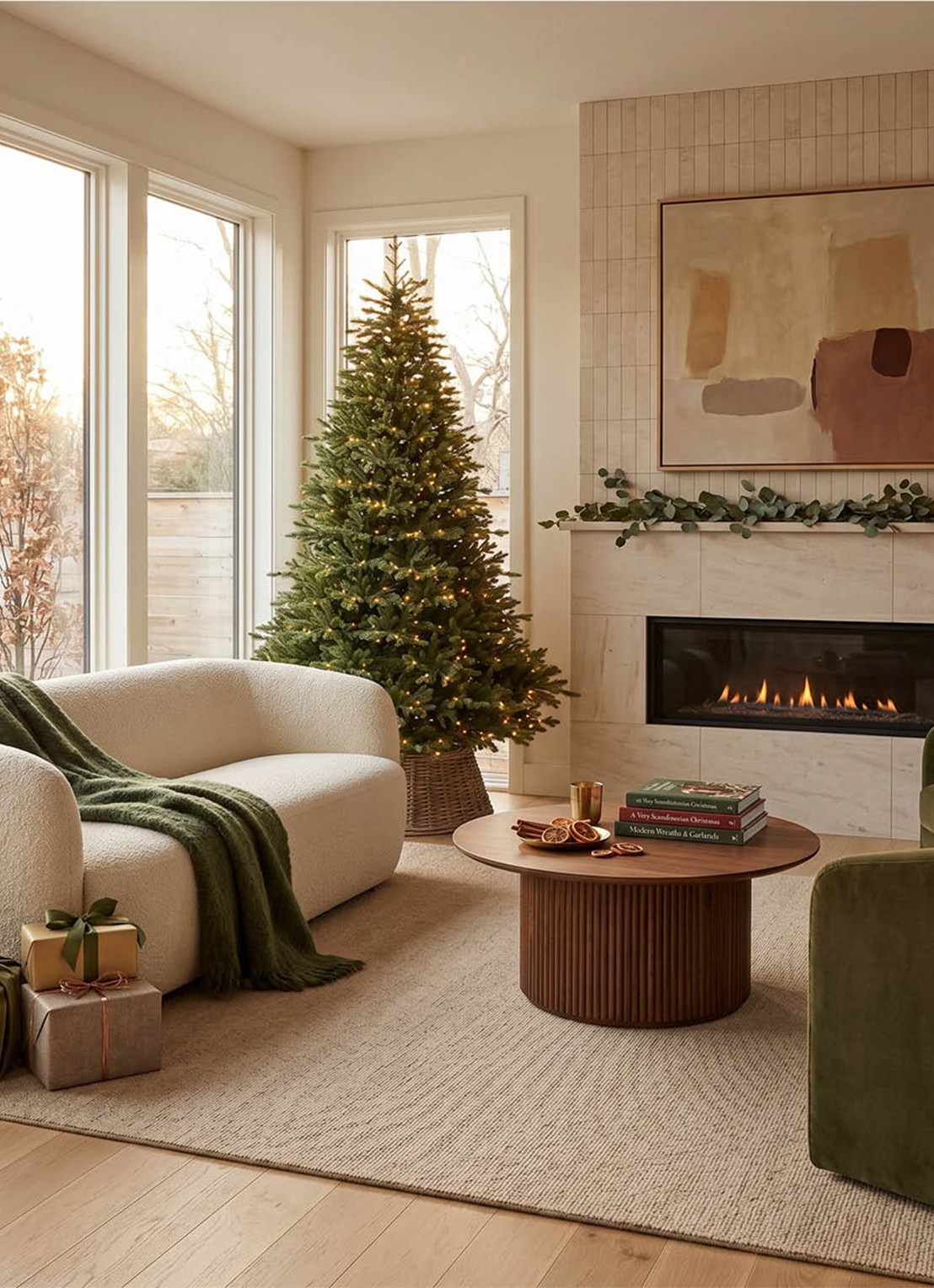 Van Der Gucht Kansas Green kunstkerstboom 210 cm - achterkant groen