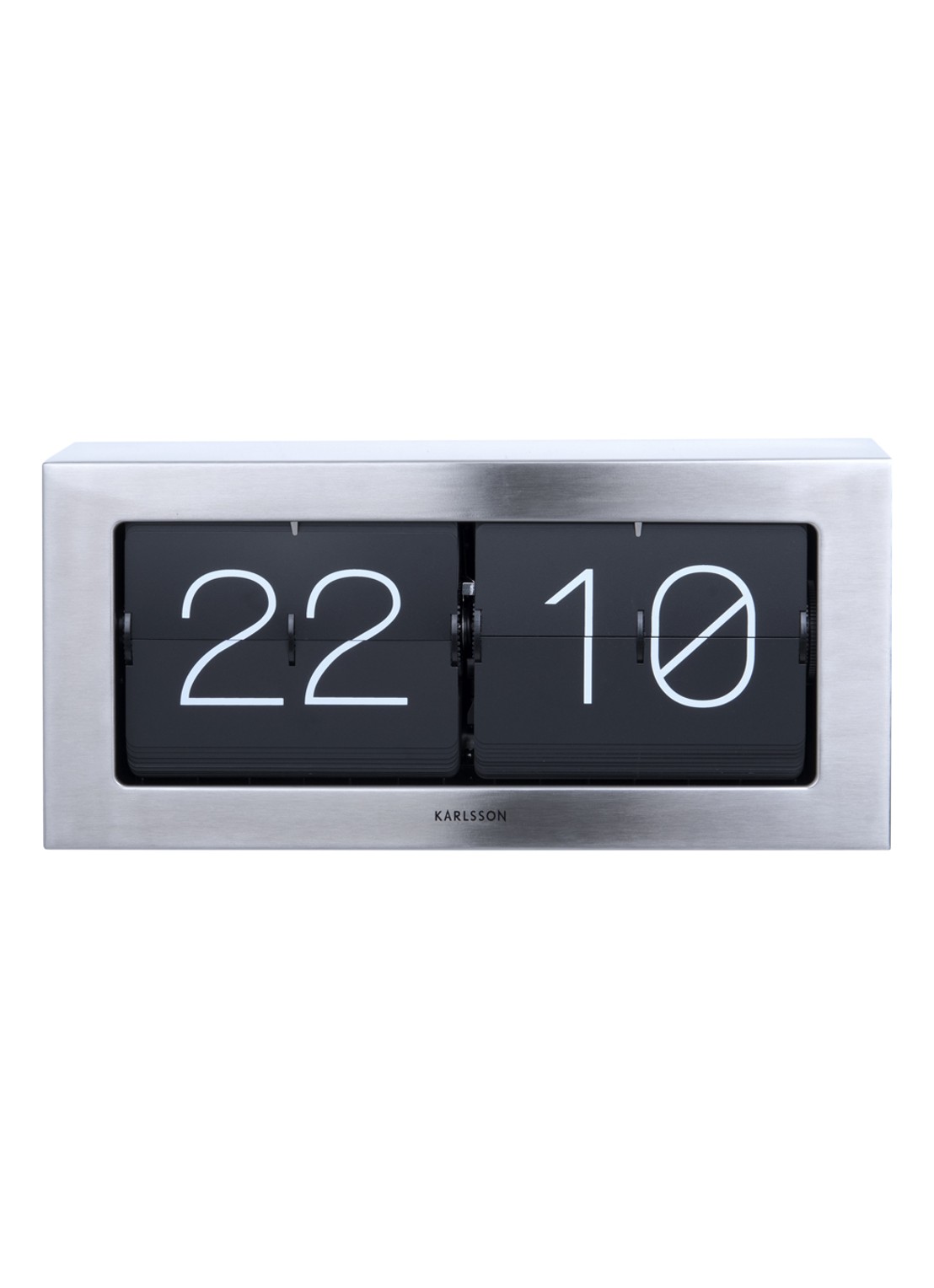 Van Der Gucht Mr. White wandklok 51 cm - voorkant zilver