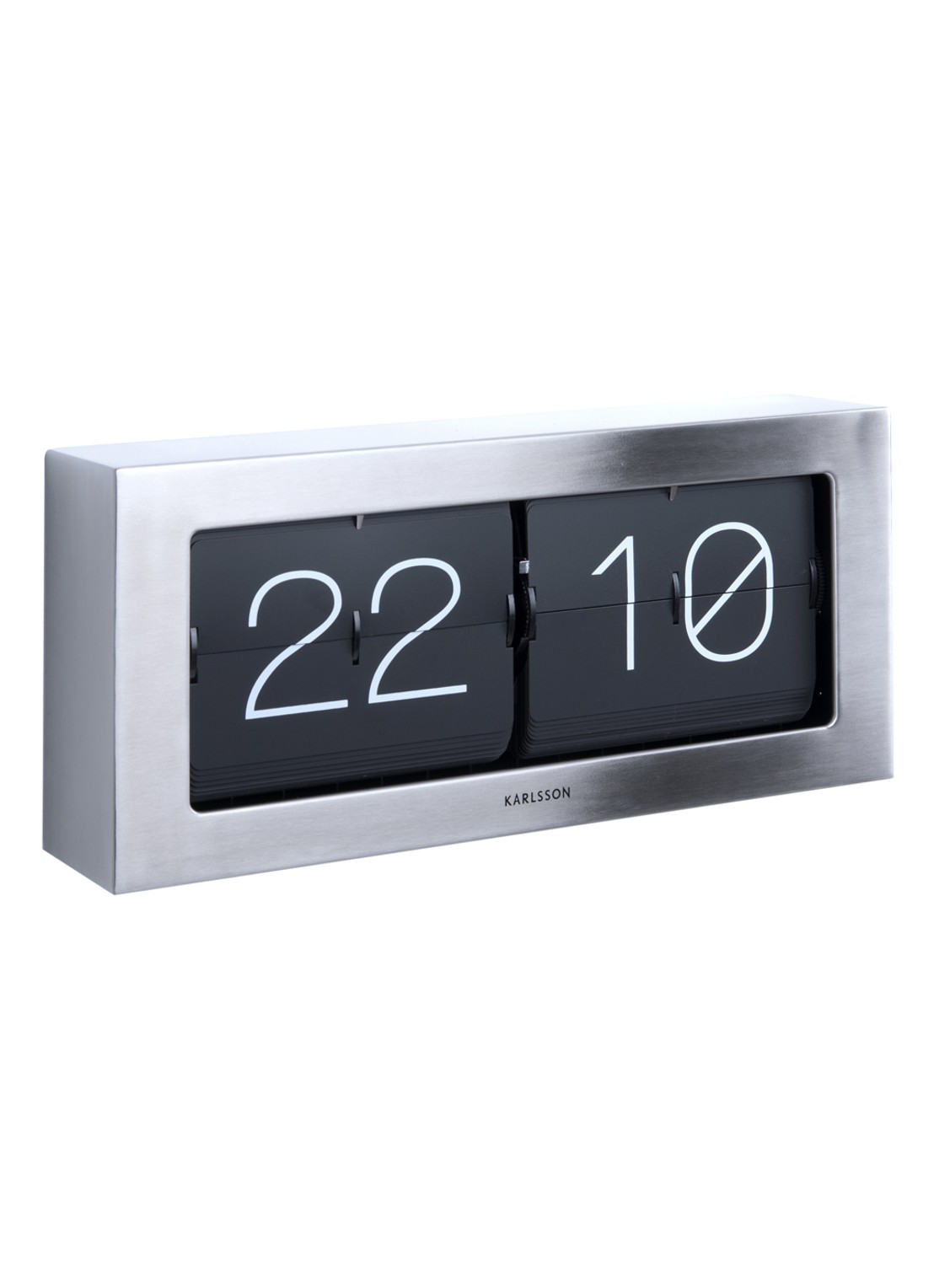 Van Der Gucht Mr. White wandklok 51 cm - voorkant 2 zilver