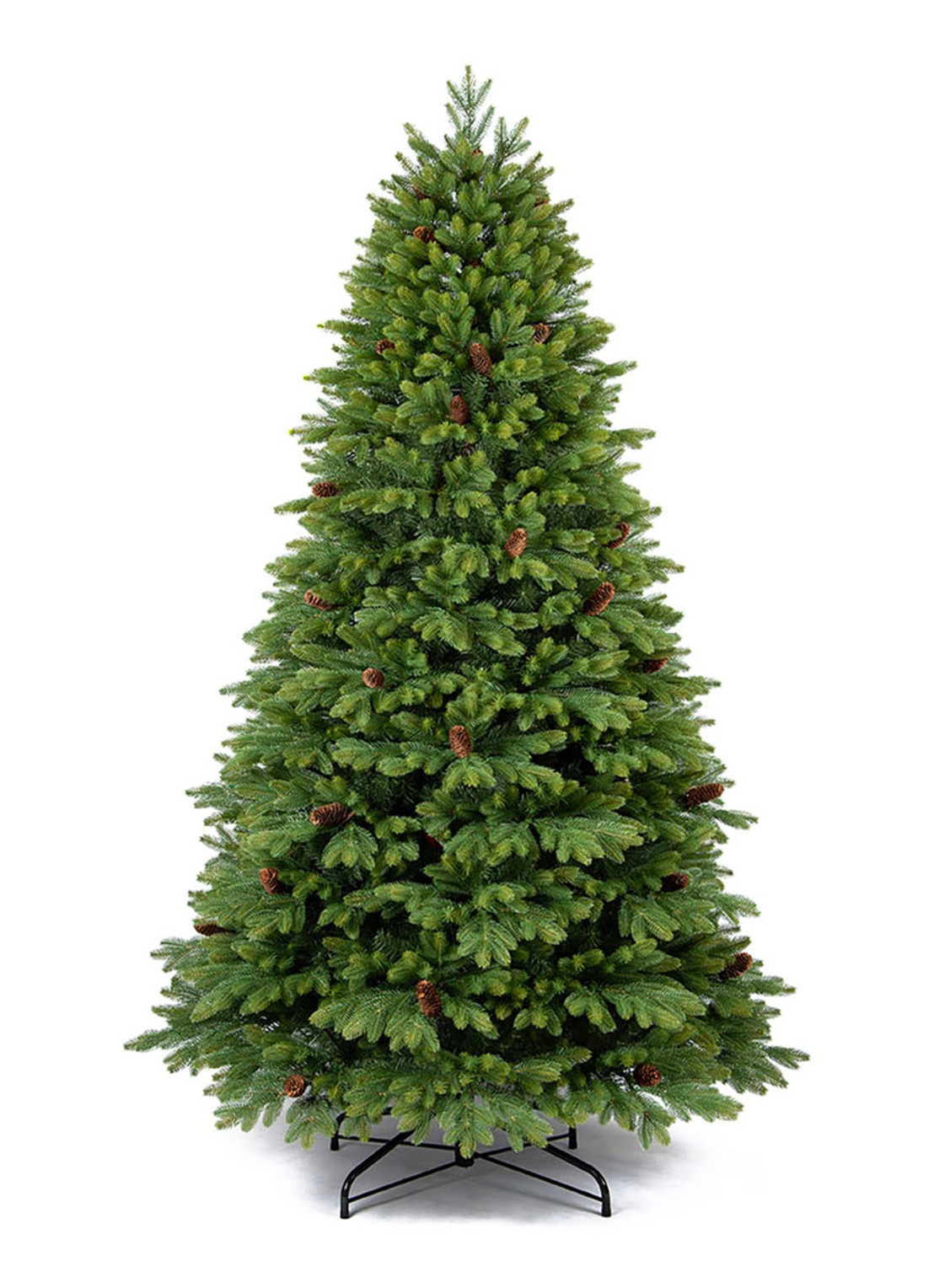 Van Der Gucht Oakland kunstkerstboom 225 cm - voorkant groen