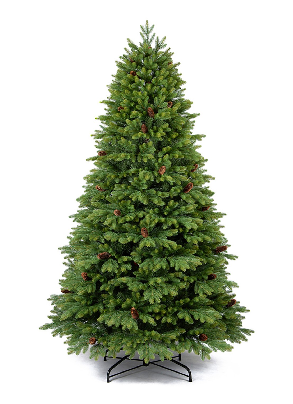 Van Der Gucht Oakland kunstkerstboom 225 cm - voorkant groen