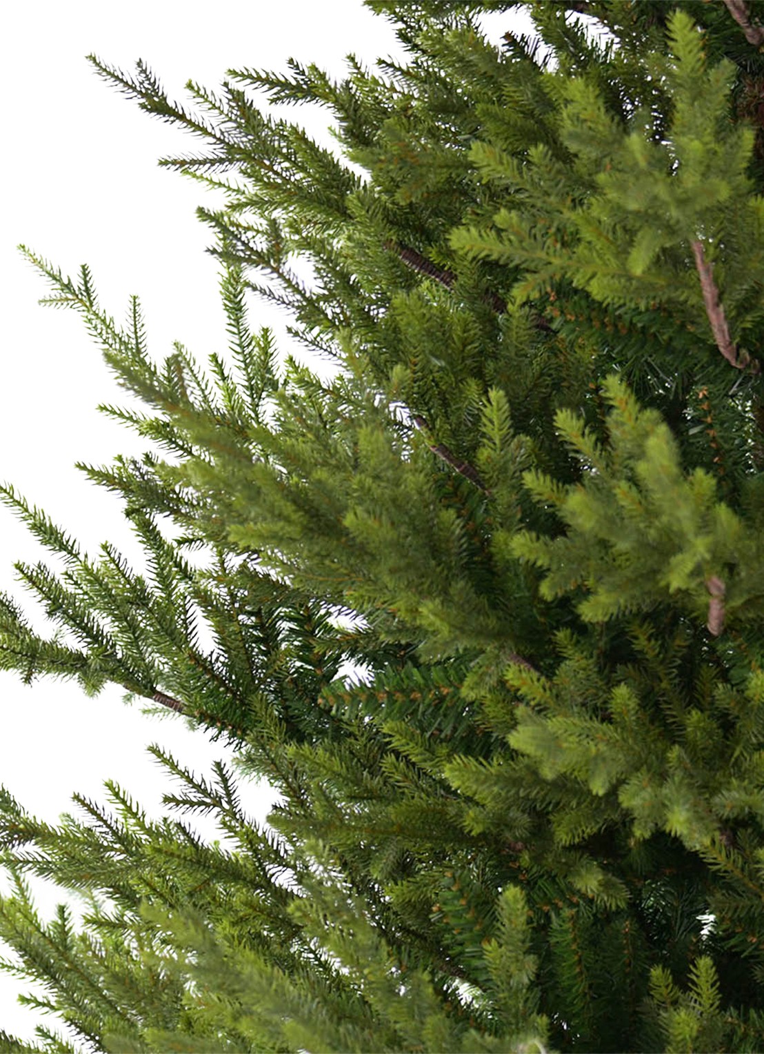 Van Der Gucht Sami Mountain Spruce kunstkerstboom 213 cm - achterkant groen