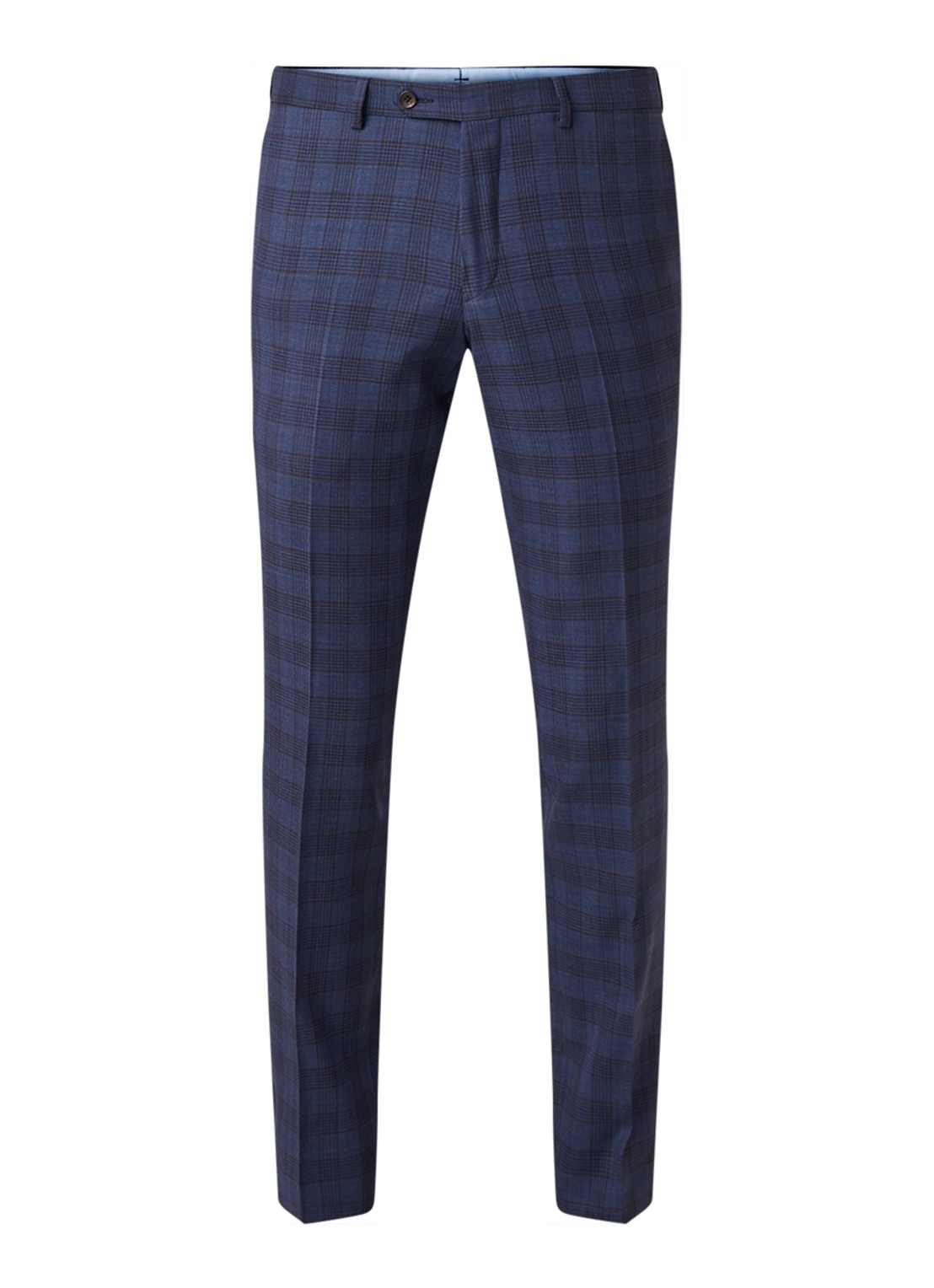 Van Gils Bull slim fit pantalon van wol - voorkant 4 donkerblauw