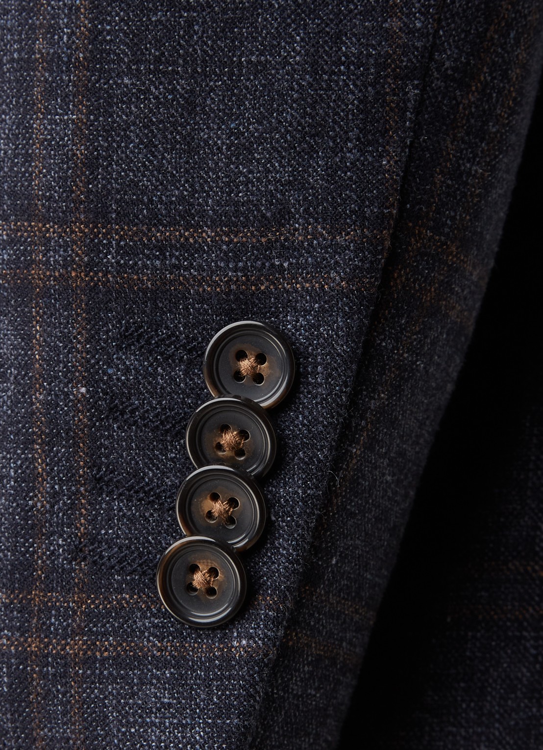 Van Gils Ellis 2-delig pak in zijdeblend - detail 6 donkerblauw