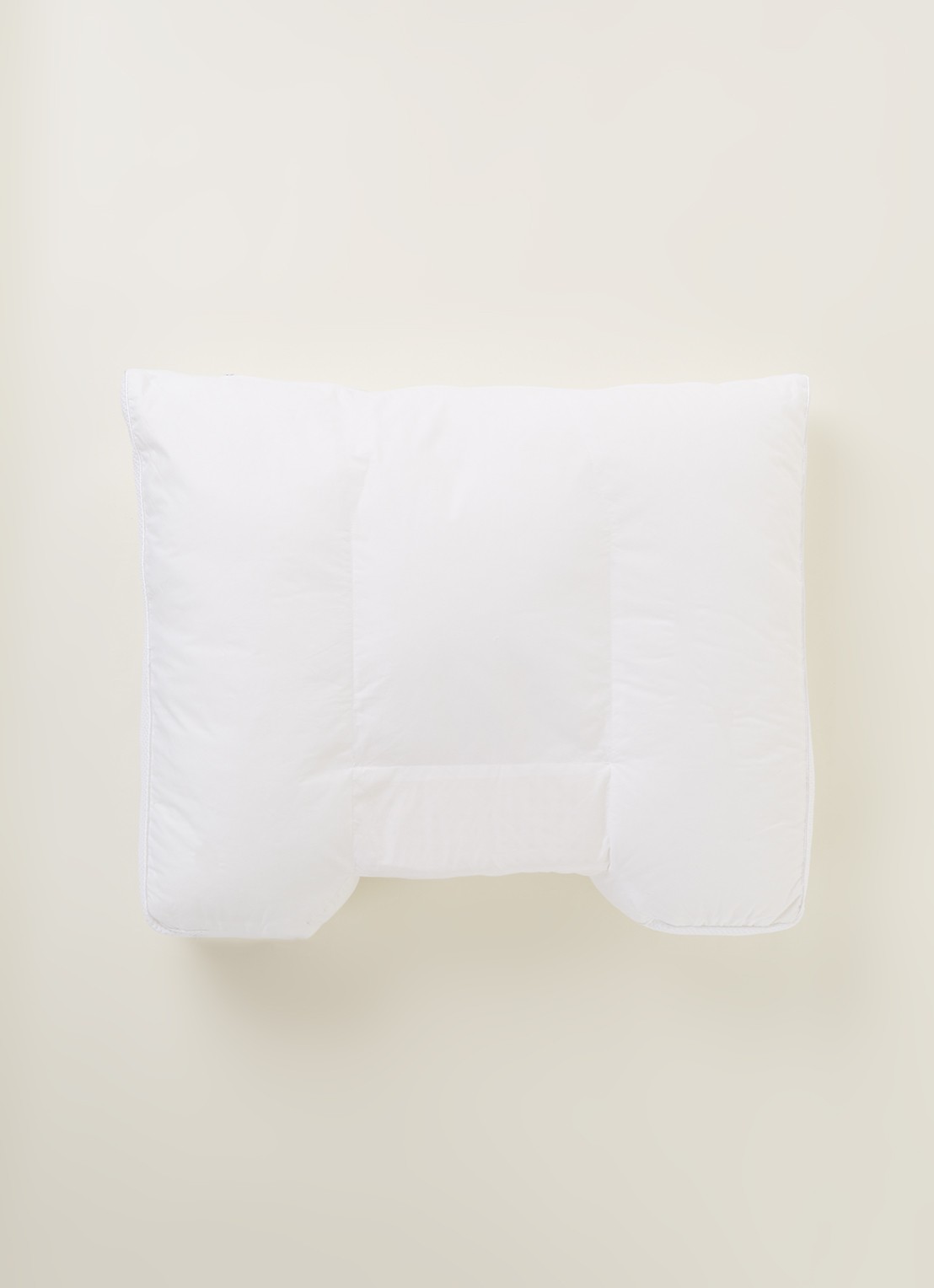 Vandyck Balance superzacht hoofdkussen met vulling van polyester 60 x 70 cm - voorkant 3 wit