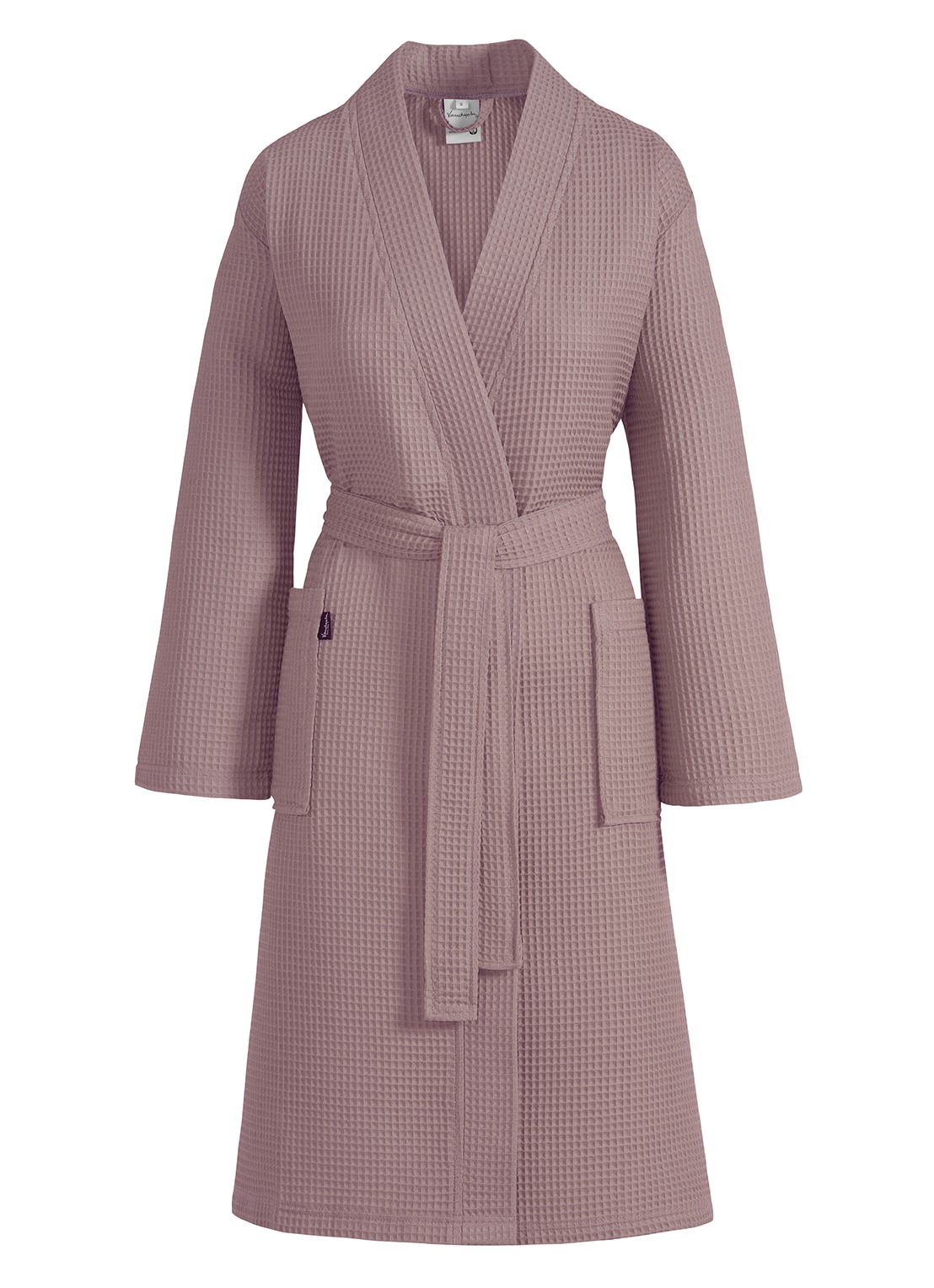 Vandyck Biarritz badjas van katoen - unisex - voorkant paars