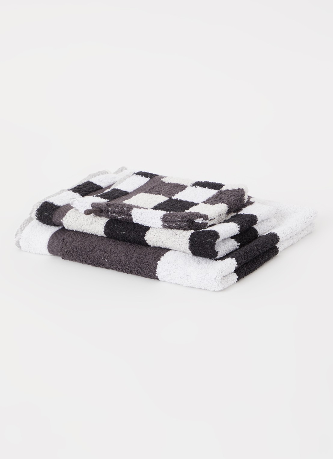 Vandyck Boston gastendoek - 40 x 60 cm  - voorkant 2 zwart