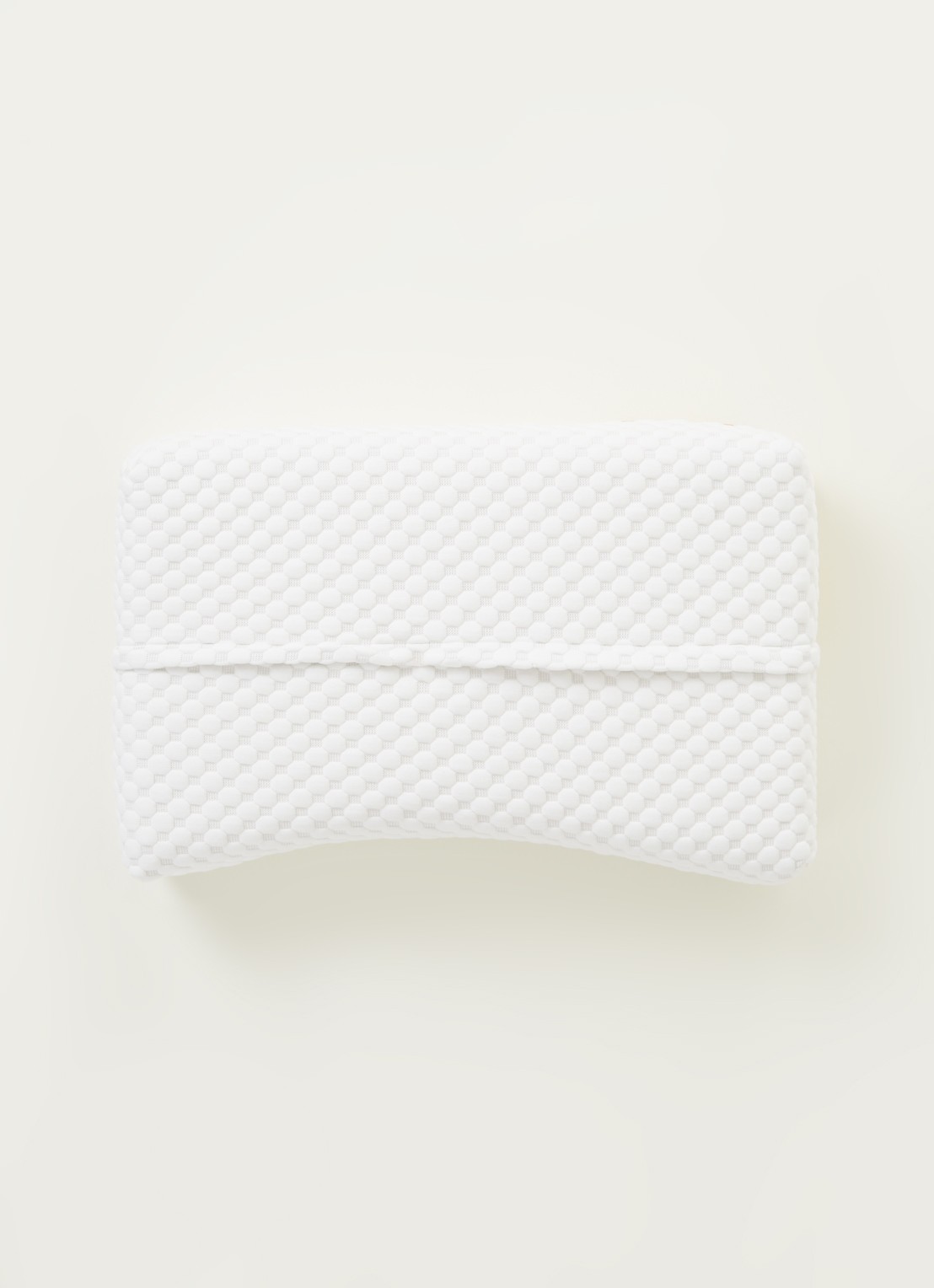 Vandyck Ergonomic 12 medium hoofdkussen met vulling van natuurlatex 60 x 40 cm  - voorkant 3 wit