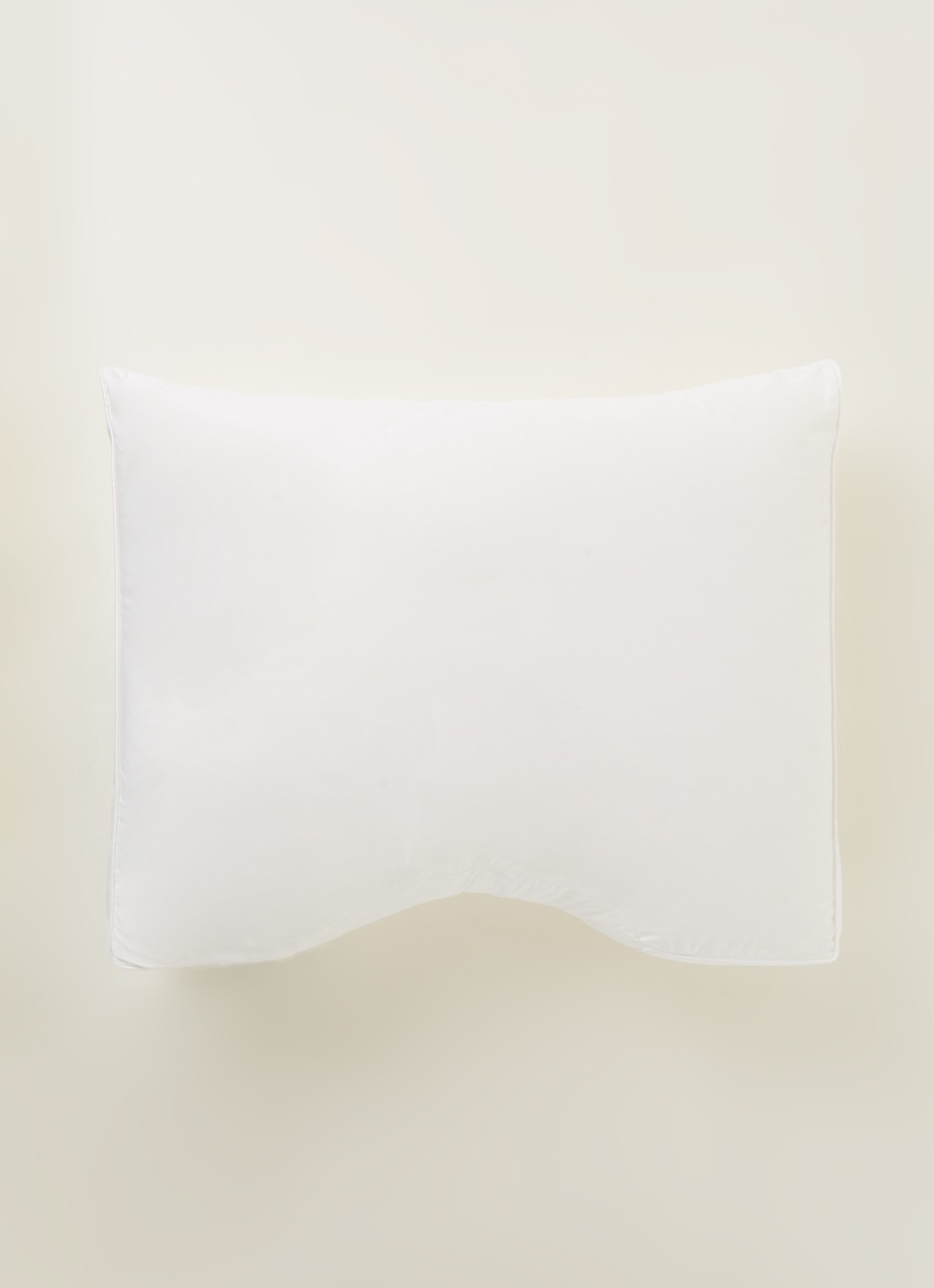 Vandyck Feel Good medium hoofdkussen met vulling van polyester 60 x70 cm - voorkant 3 wit