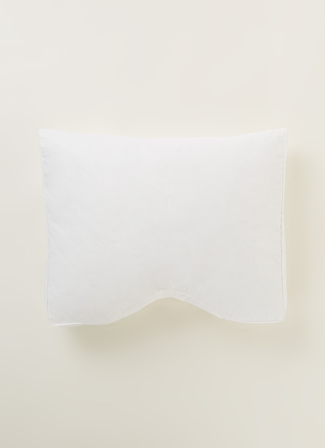 Vandyck Feel Good zachte hoofdkussen met vulling van polyestser 60 x70 cm - voorkant 3 wit