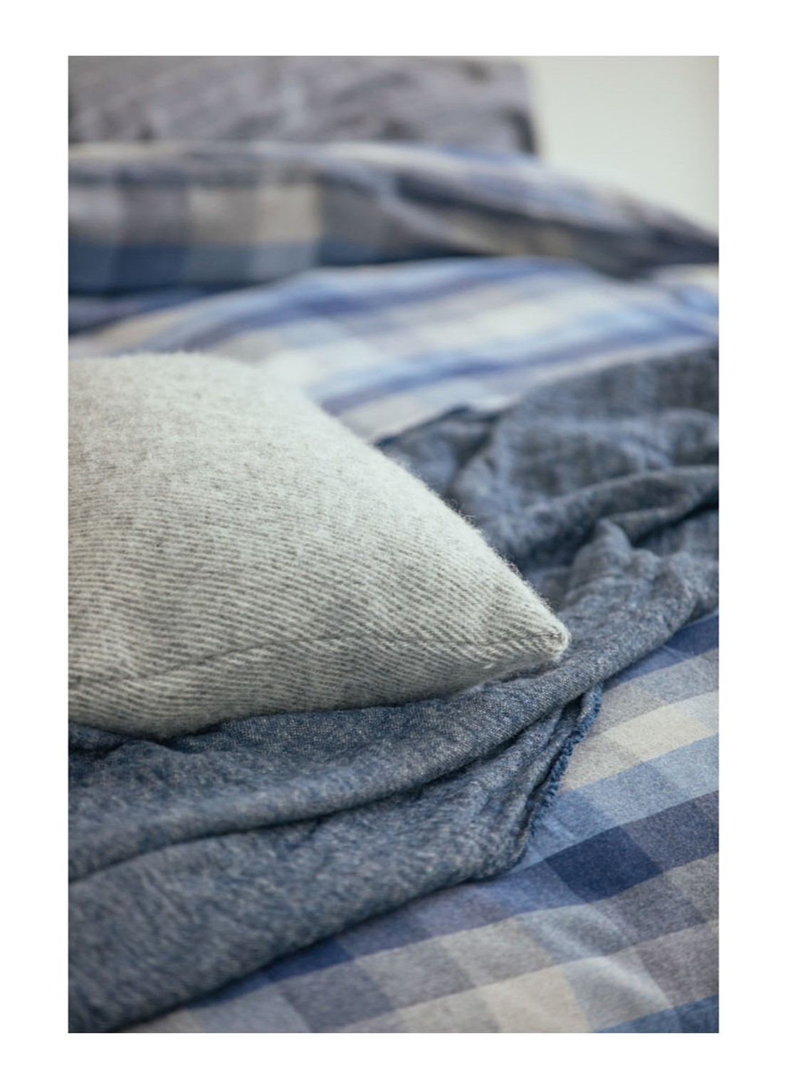 Vandyck Flanel Skagen dekbedovertrekset - inclusief kussenslopen - detail 3 donkerblauw