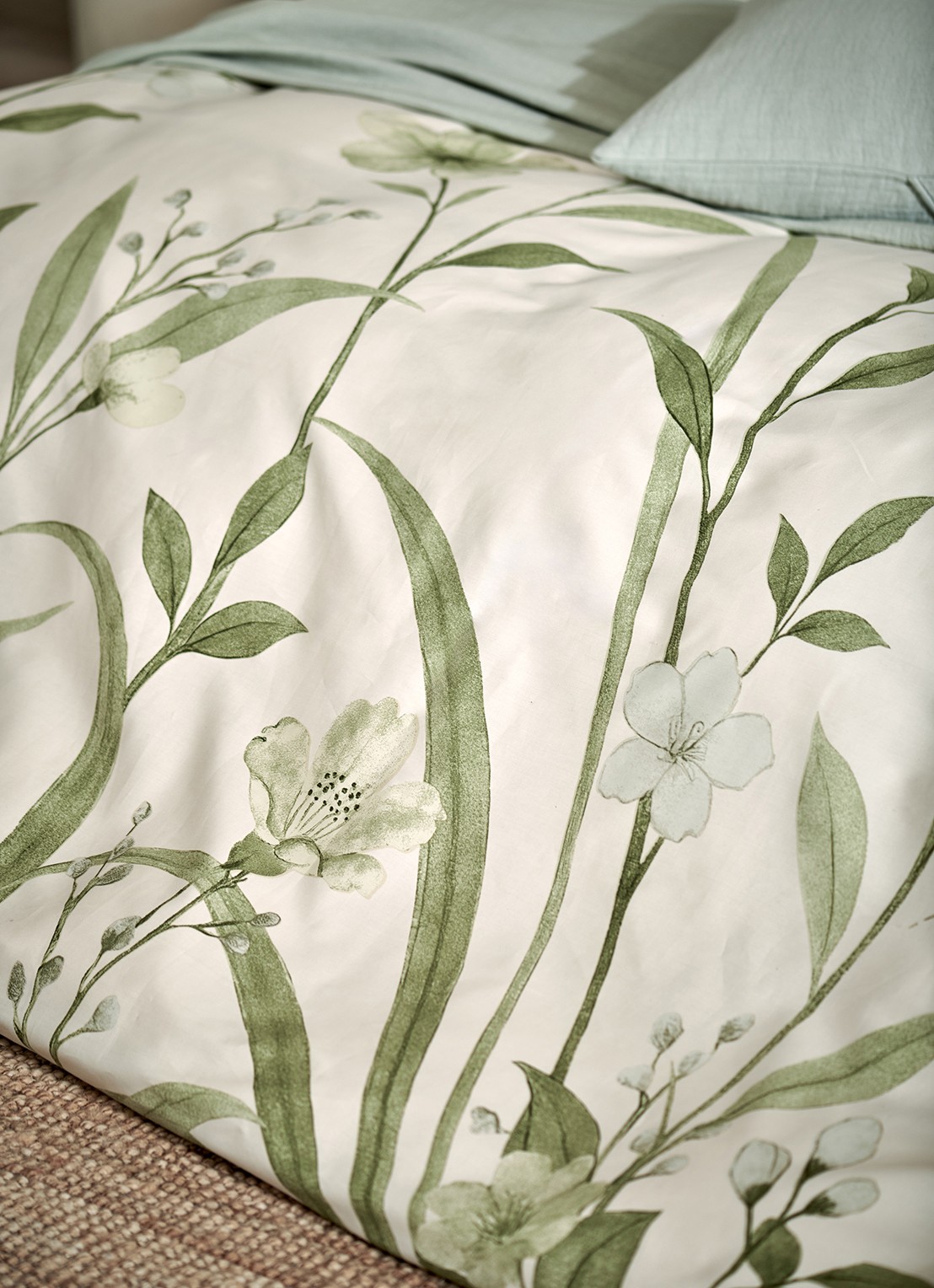 Vandyck Greenmark dekbedovertrekset van katoensatijn 200TC - inclusief kussenslopen - detail 3 beige