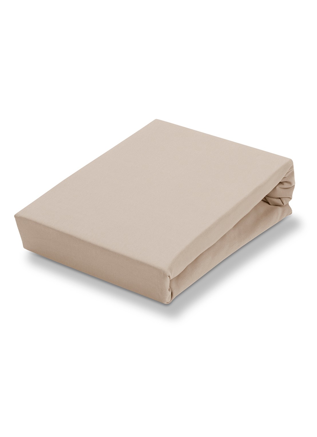 Vandyck Hoeslaken van katoen jersey, hoekhoogte 24 cm - voorkant beige