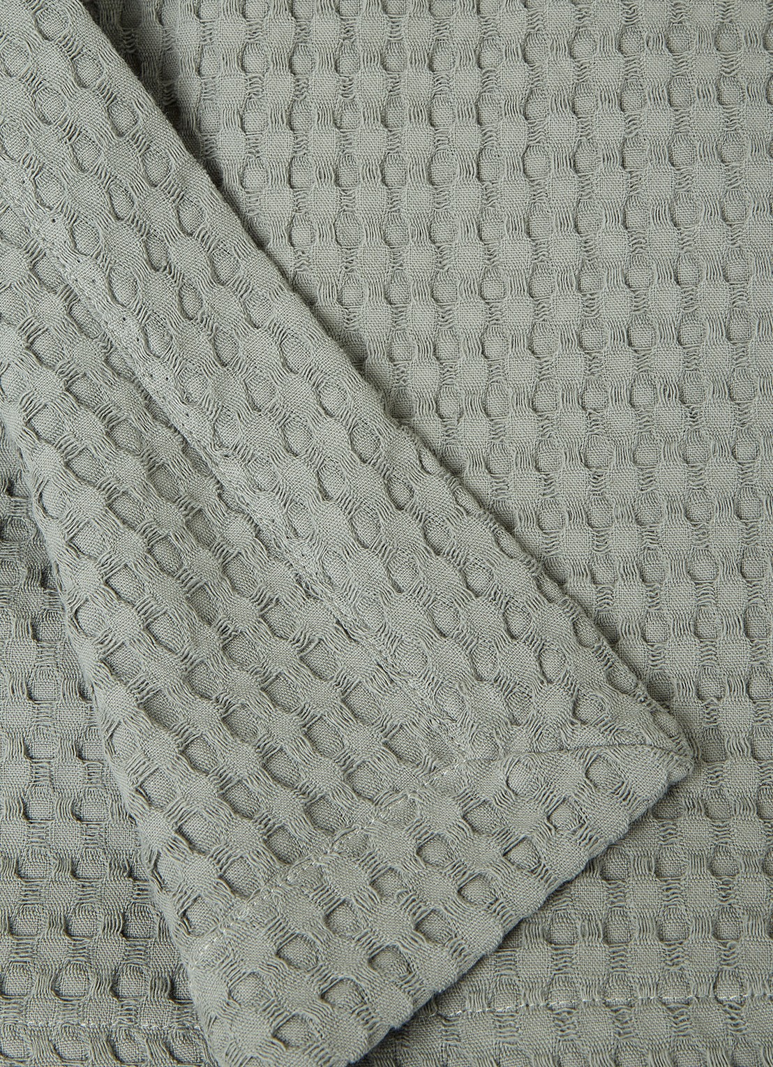 Vandyck Home 71 plaid met wafelstructuur - detail 3 groen