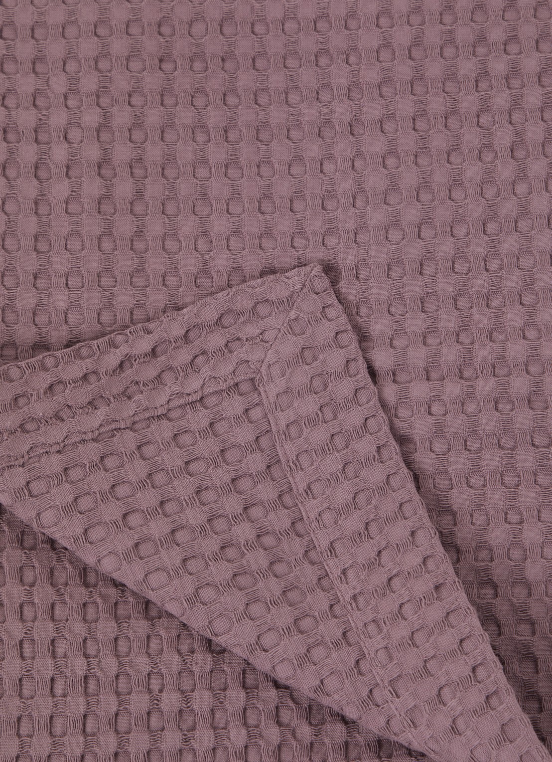 Vandyck Home 71 plaid met wafelstructuur - detail paars