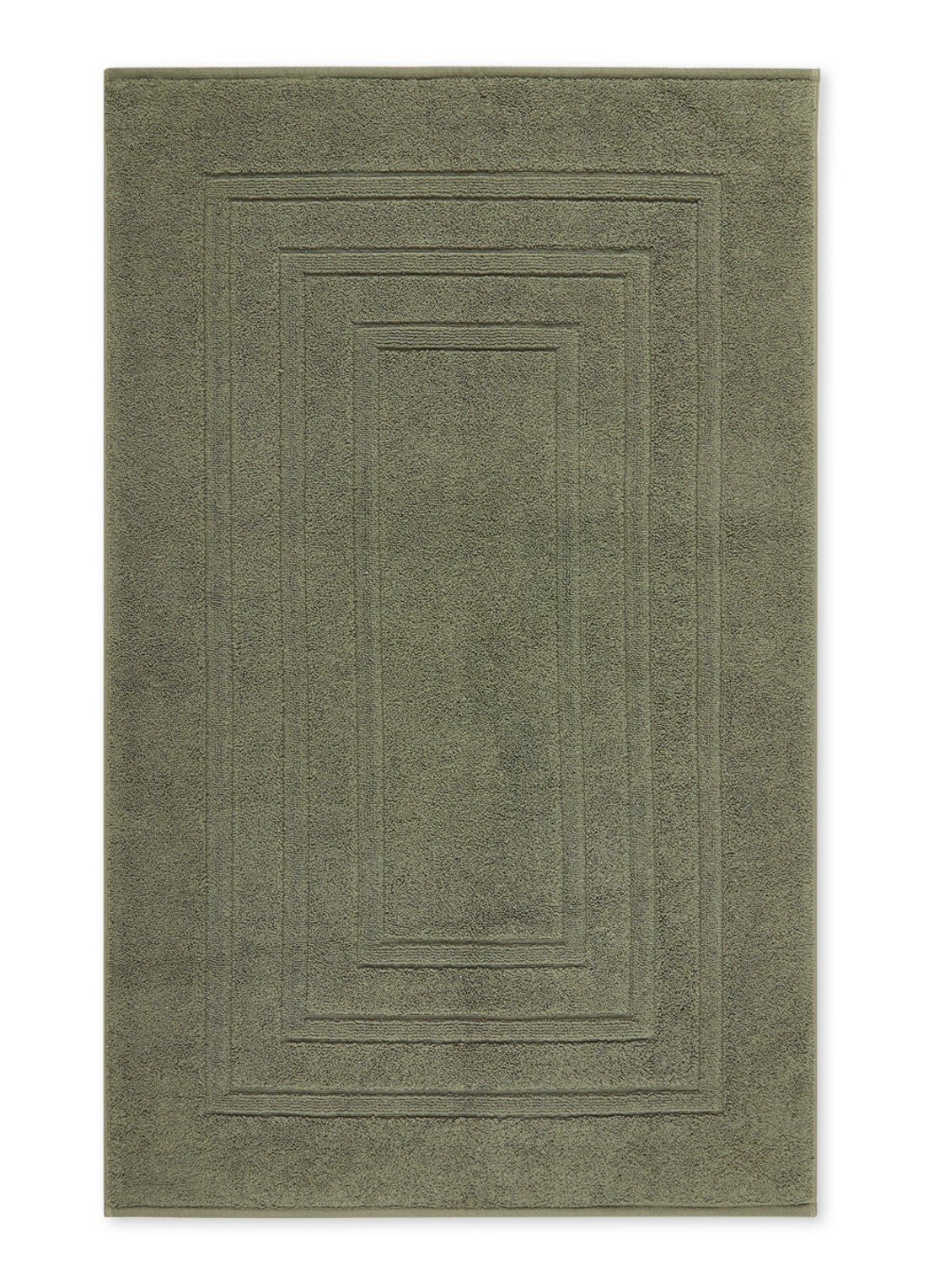 Vandyck Houston badmat 62 x 100 cm - voorkant olijfgroen