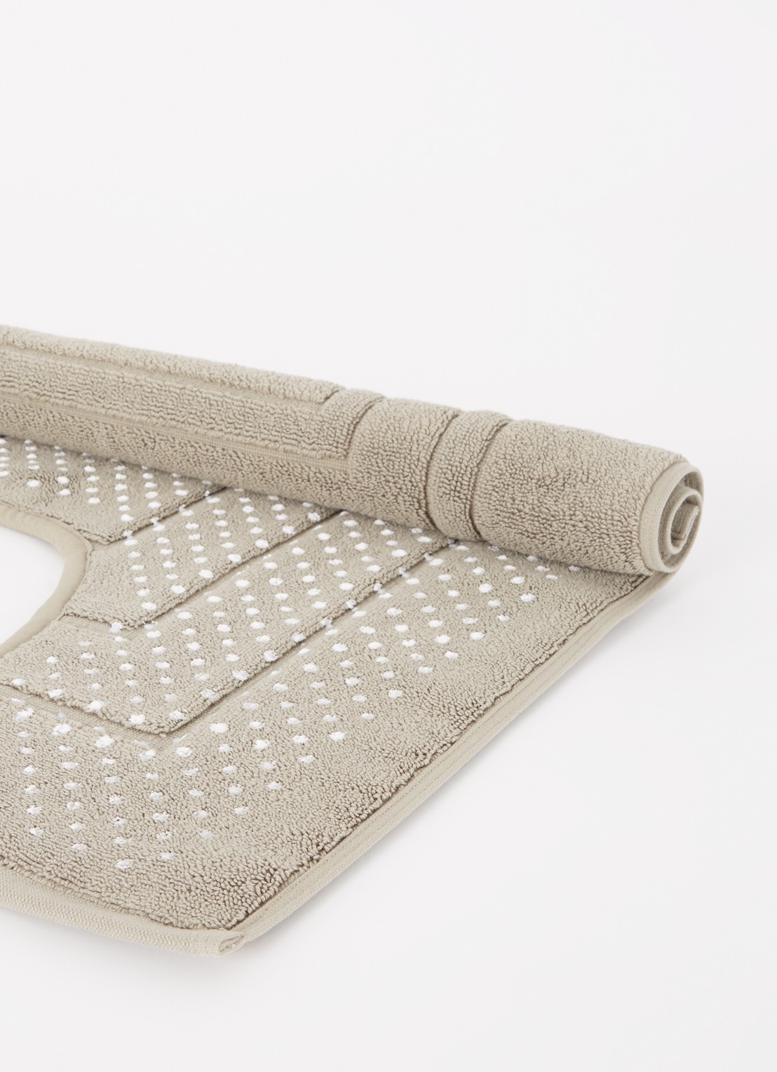 Vandyck Houston toiletmat 1200 gr/m2 - 60 x 60 cm - voorkant 2 olijfgroen