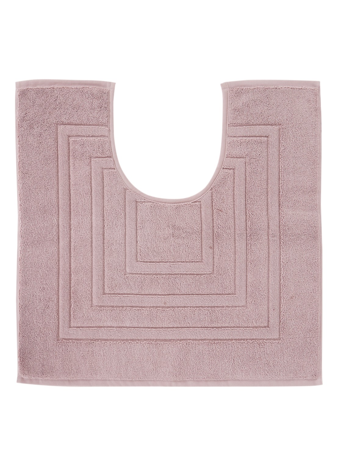Vandyck Houston toiletmat 1200 gr/m2 - 60 x 60 cm - voorkant oudroze