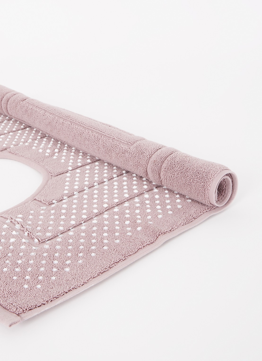 Vandyck Houston toiletmat 1200 gr/m2 - 60 x 60 cm - voorkant 2 oudroze