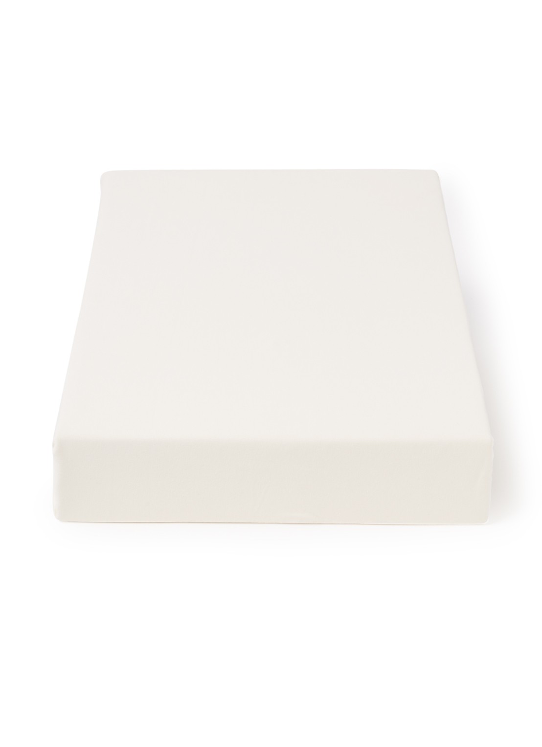 Vandyck Jersey Supreme hoeslaken van katoenjersey, hoekhoogte 30 cm - voorkant creme