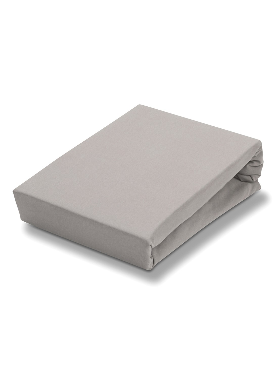 Vandyck Jersey Supreme hoeslaken van katoenjersey, hoekhoogte 30 cm - voorkant grijs