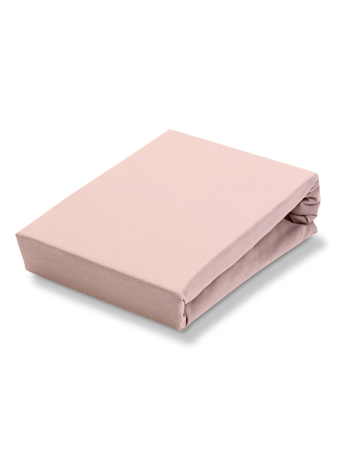 Vandyck Jersey Supreme hoeslaken van katoenjersey, hoekhoogte 30 cm - voorkant lichtroze