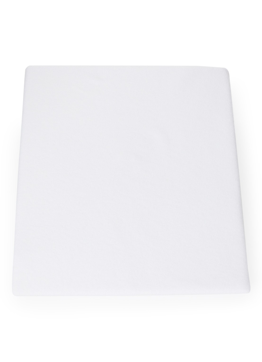 Vandyck Molton Stretch mastrasbeschermer, hoekhoogte 30 cm - voorkant wit