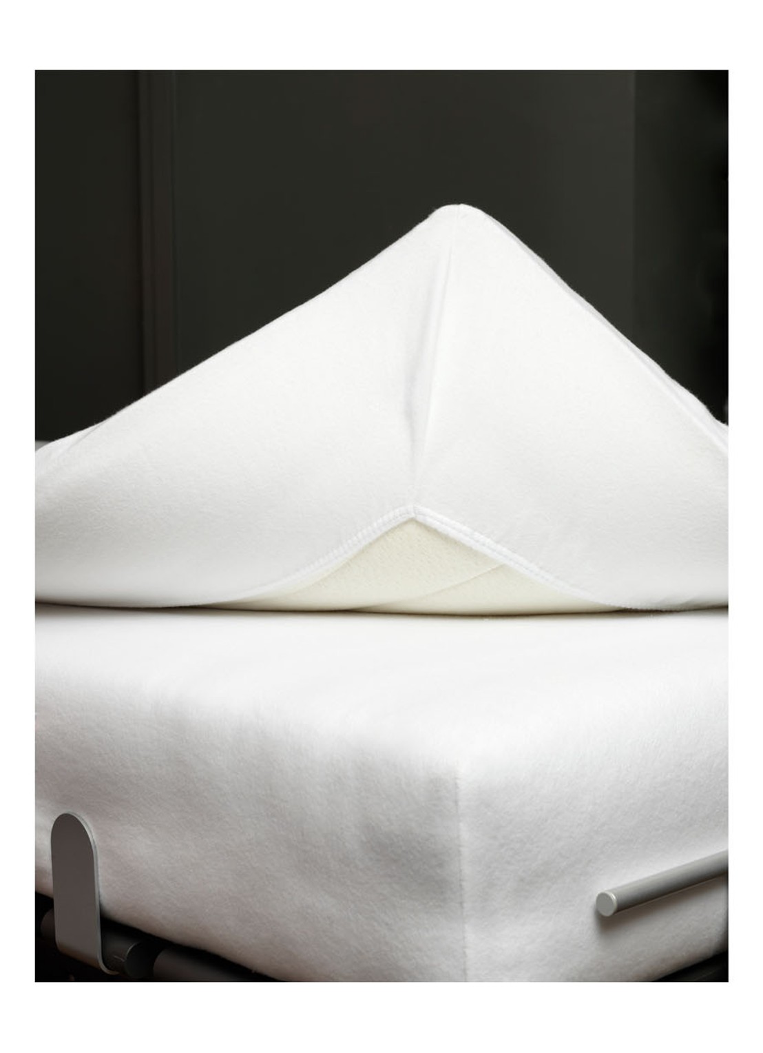 Vandyck Molton Stretch Topper matrasbeschermer van katoen, hoekhoogte 15 cm - detail 2 wit
