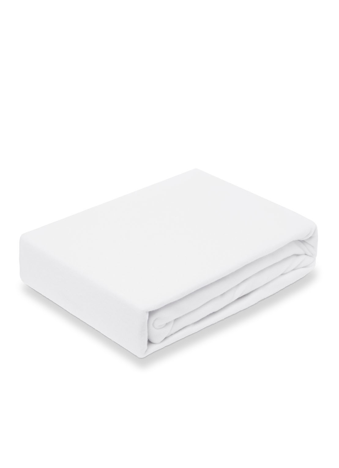 Vandyck Molton Stretch Topper matrasbeschermer van katoen, hoekhoogte 15 cm - voorkant wit