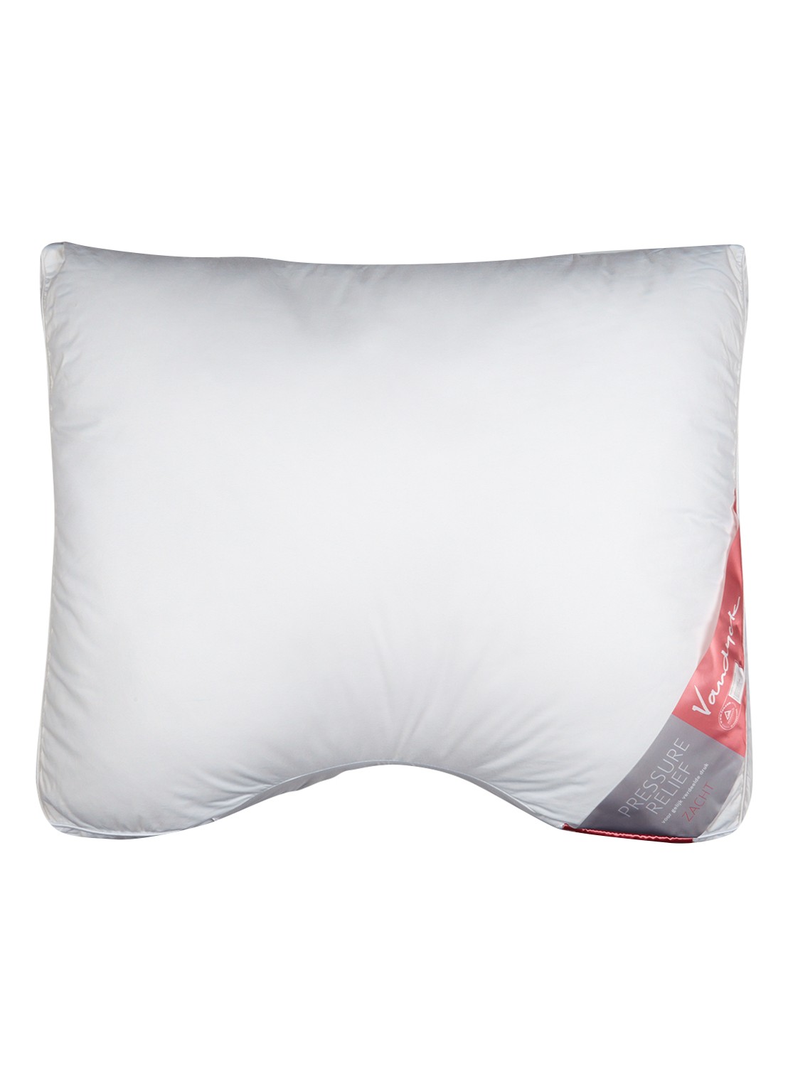 Vandyck Pressure Relief zacht hoofdkussen 60 x 70 cm - voorkant 3 wit