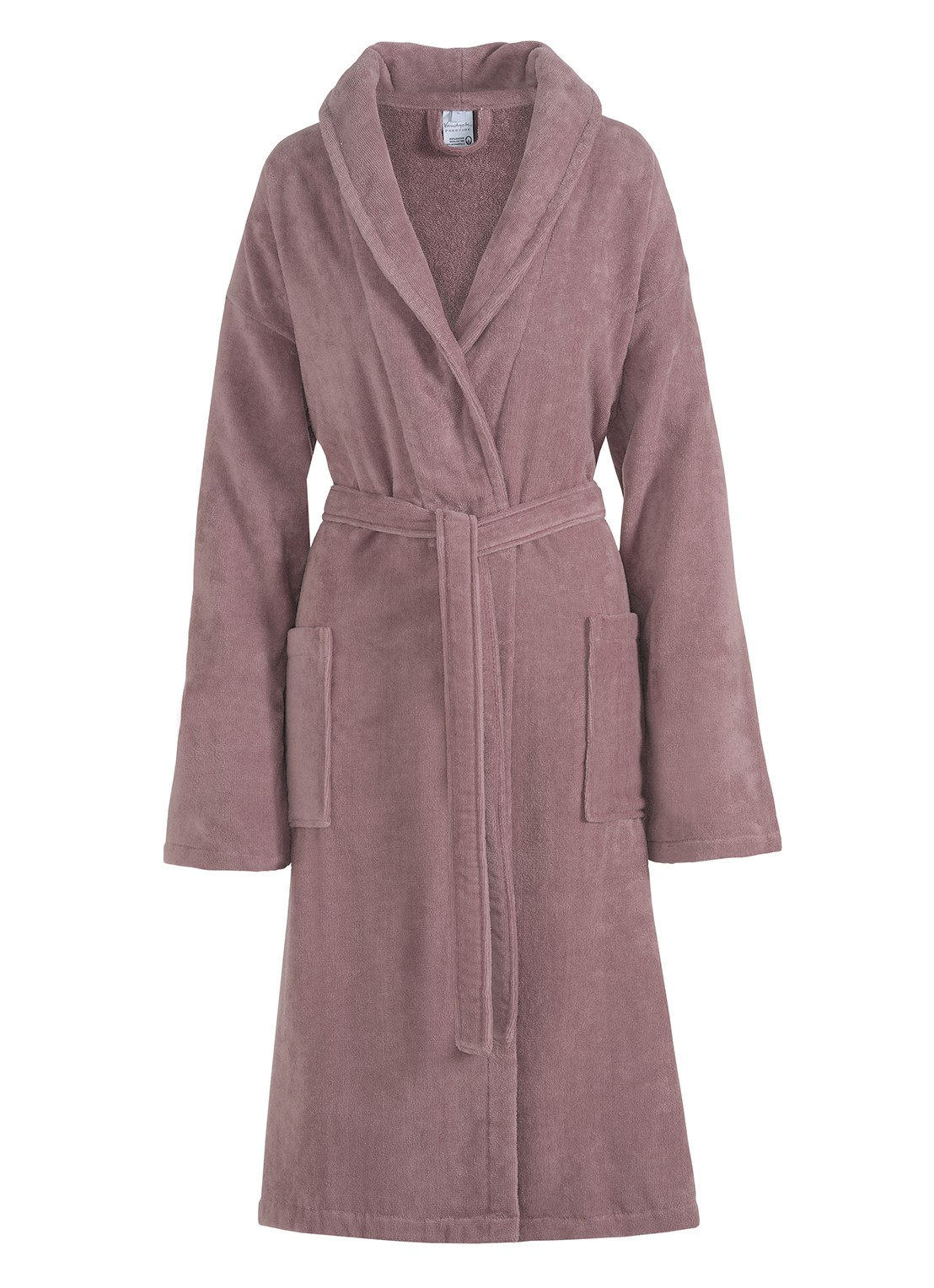 Vandyck Prestige badjas - unisex - voorkant paars