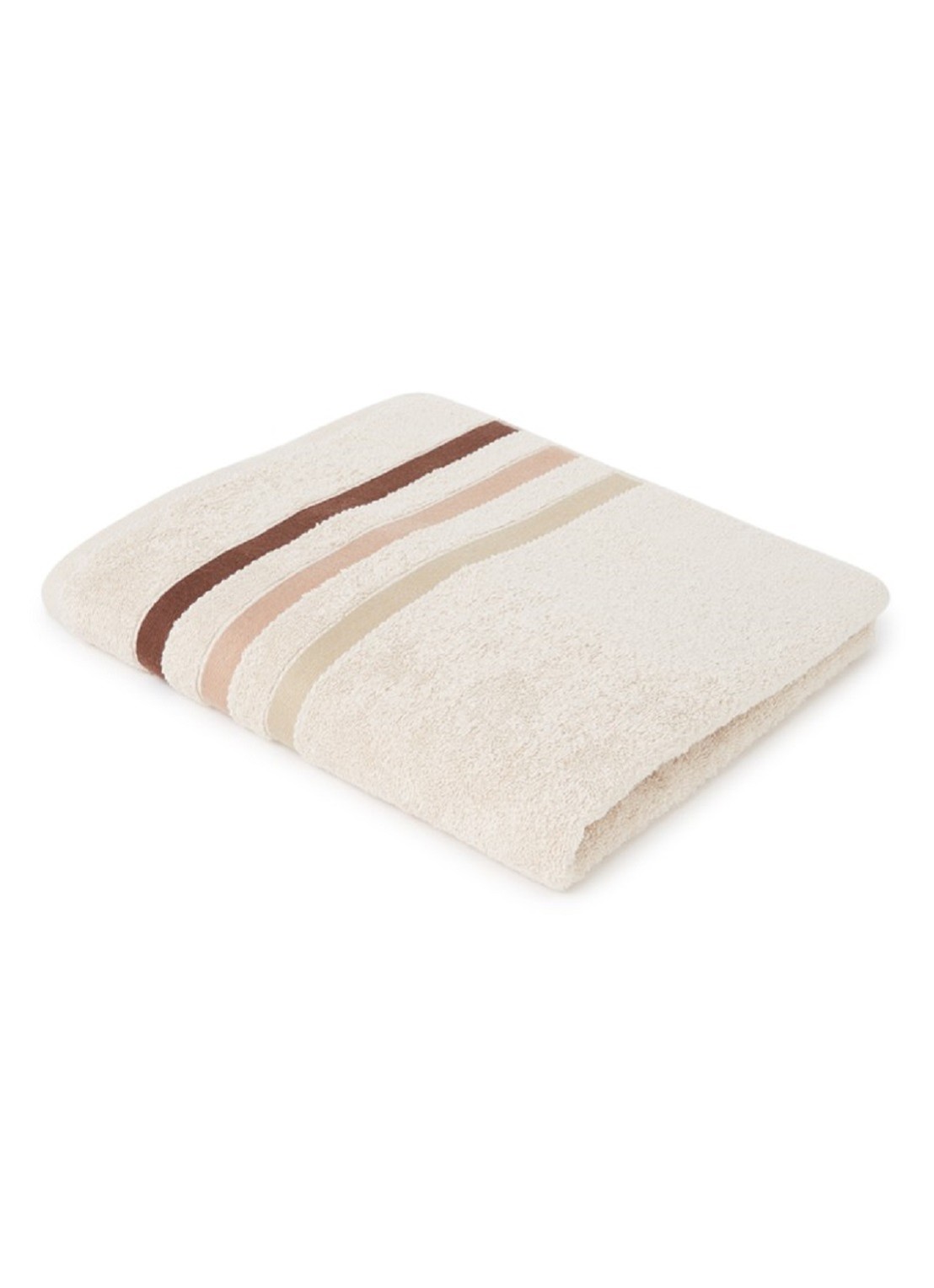 Vandyck Prestige Lines badhanddoek - 50 gr/m2 - 60 x 110 cm - voorkant 2 creme