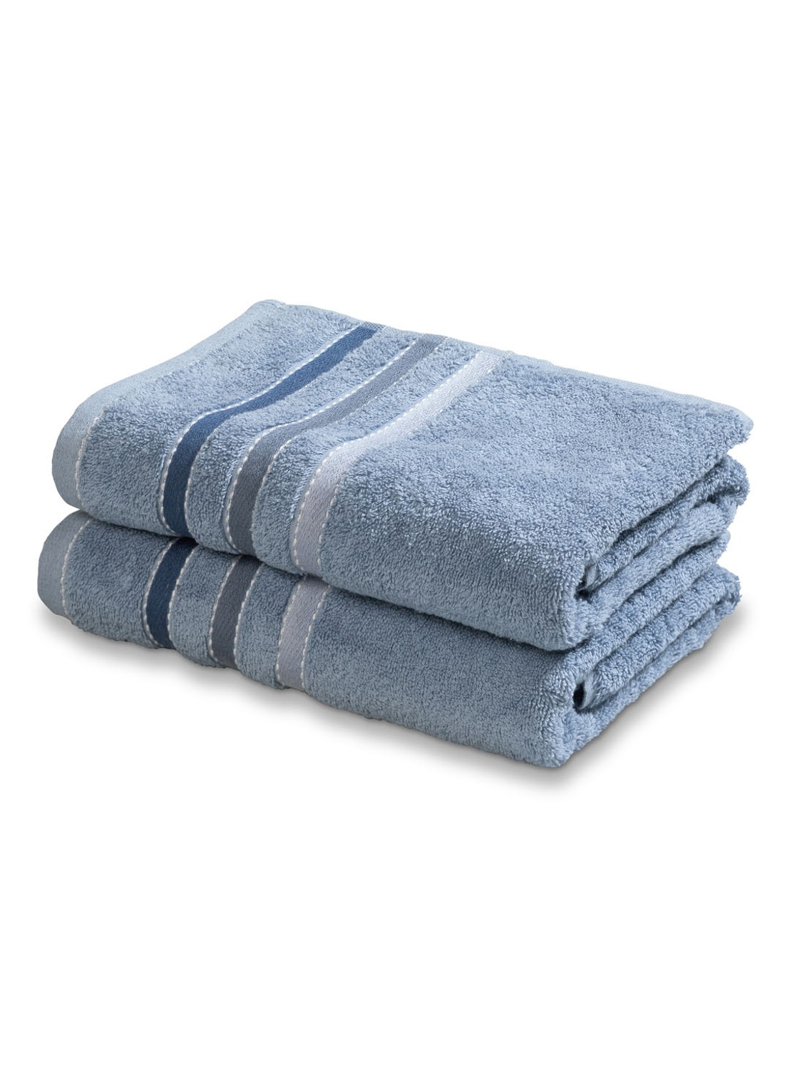 Vandyck Prestige Lines badhanddoek - 500 gr/m2 - 60 x 110 cm - detail 2 blauw