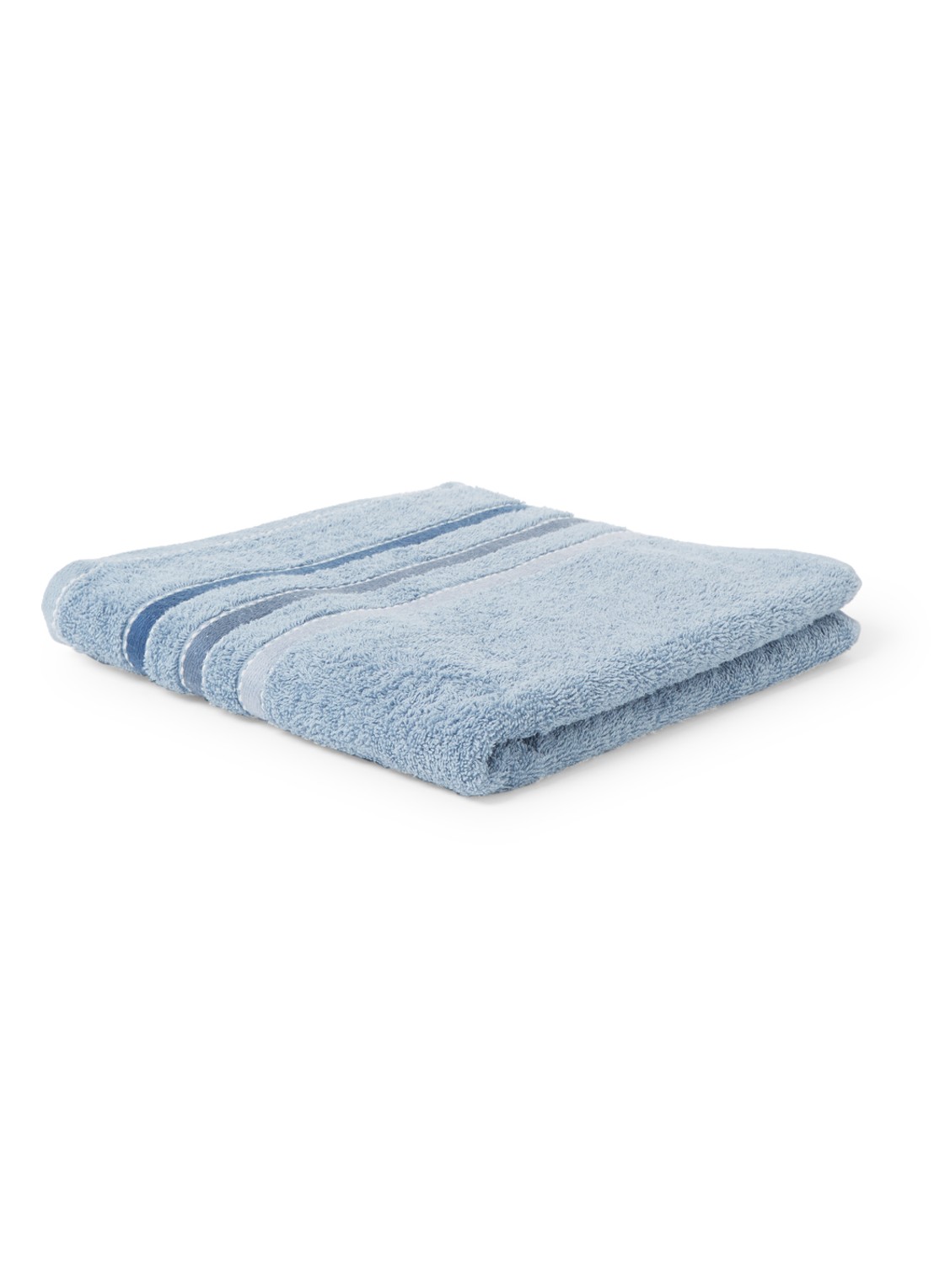 Vandyck Prestige Lines badhanddoek - 500 gr/m2 - 60 x 110 cm - voorkant 5 blauw