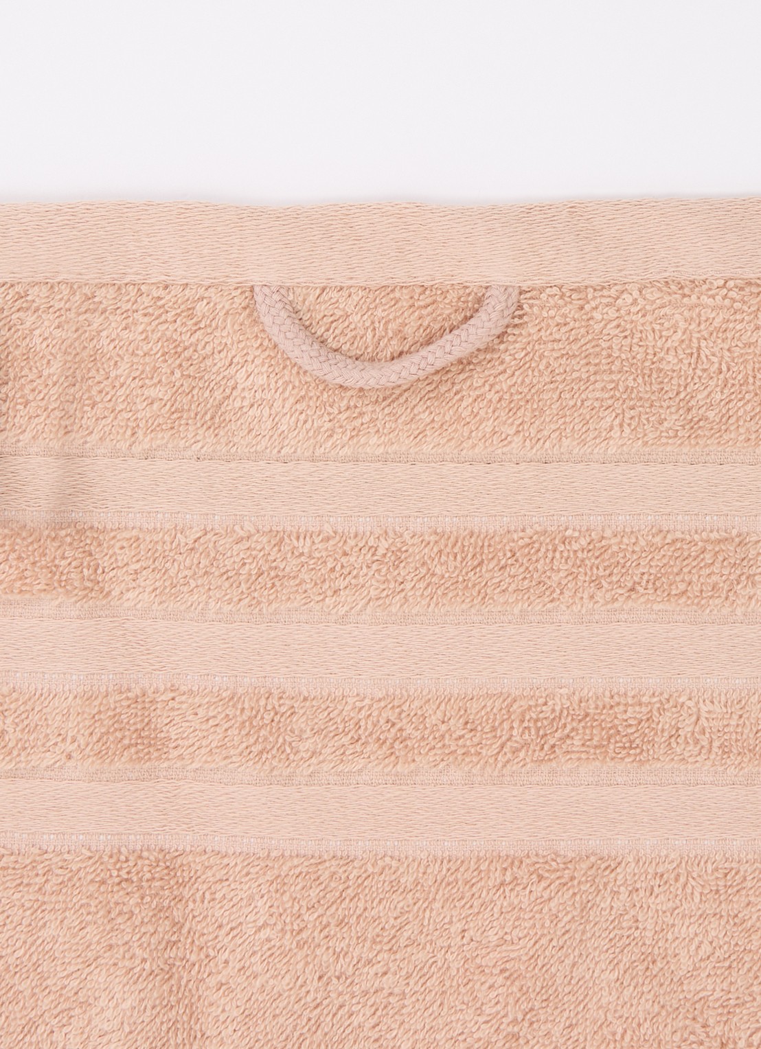 Vandyck Prestige Lines badhanddoek - 500 gr/m2 - detail zalmroze