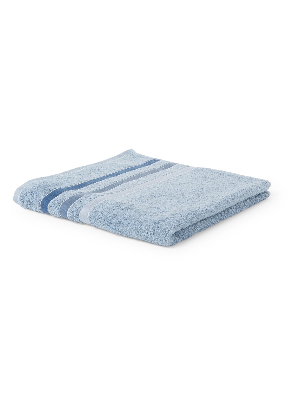 Vandyck Prestige Lines badlaken - 500 gr/m2 - 70 x 140 cm - voorkant blauw
