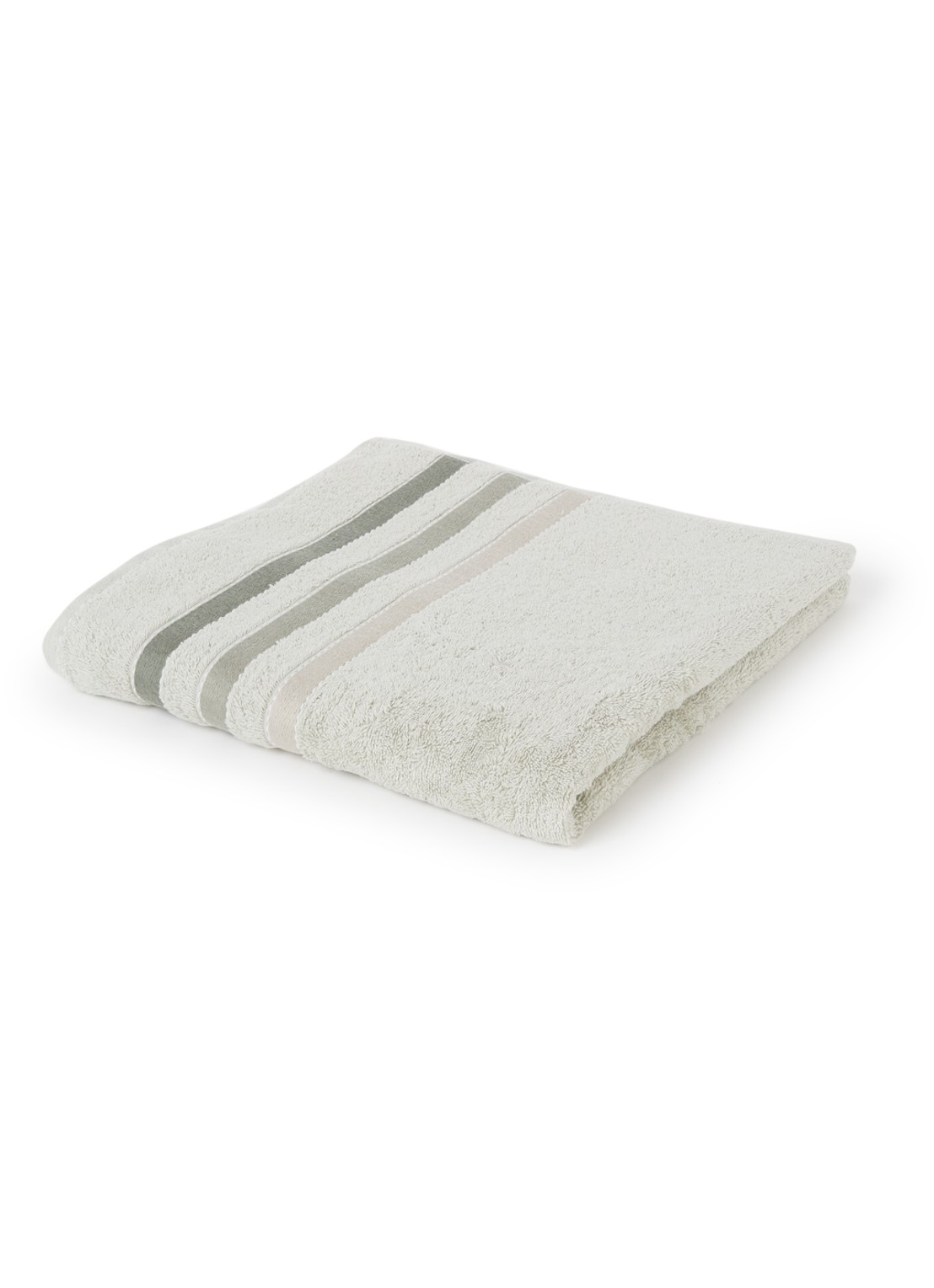 Vandyck Prestige Lines badlaken - 500 gr/m2 - 70 x 140 cm - voorkant 2 lichtgroen