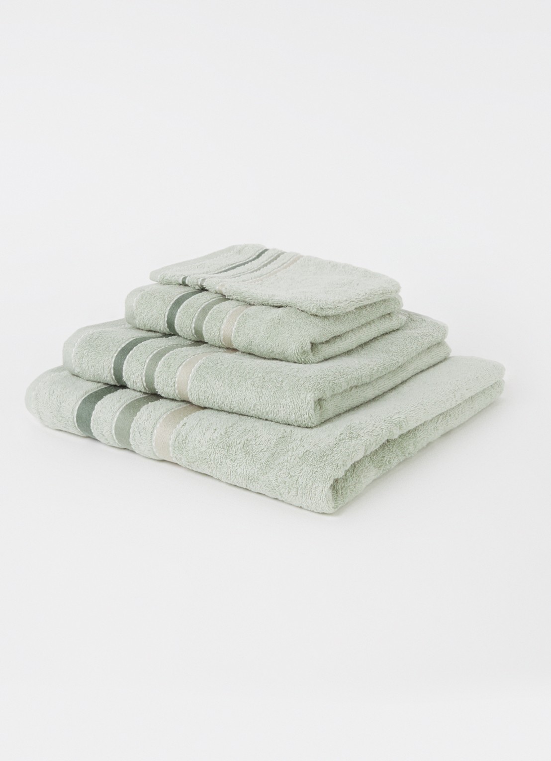 Vandyck Prestige Lines gastendoek - 500 gr/m2 - 40 x 60 cm - voorkant 2 mint