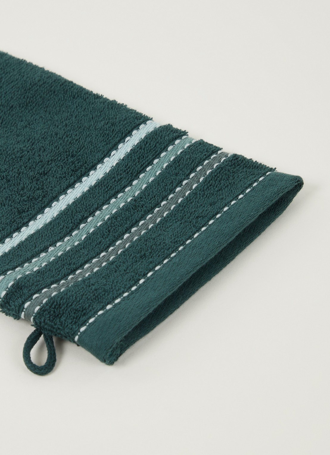 Vandyck Prestige Lines washand - 500 gr/m2 - 16 x 21 cm  - detail 3 flessengroen