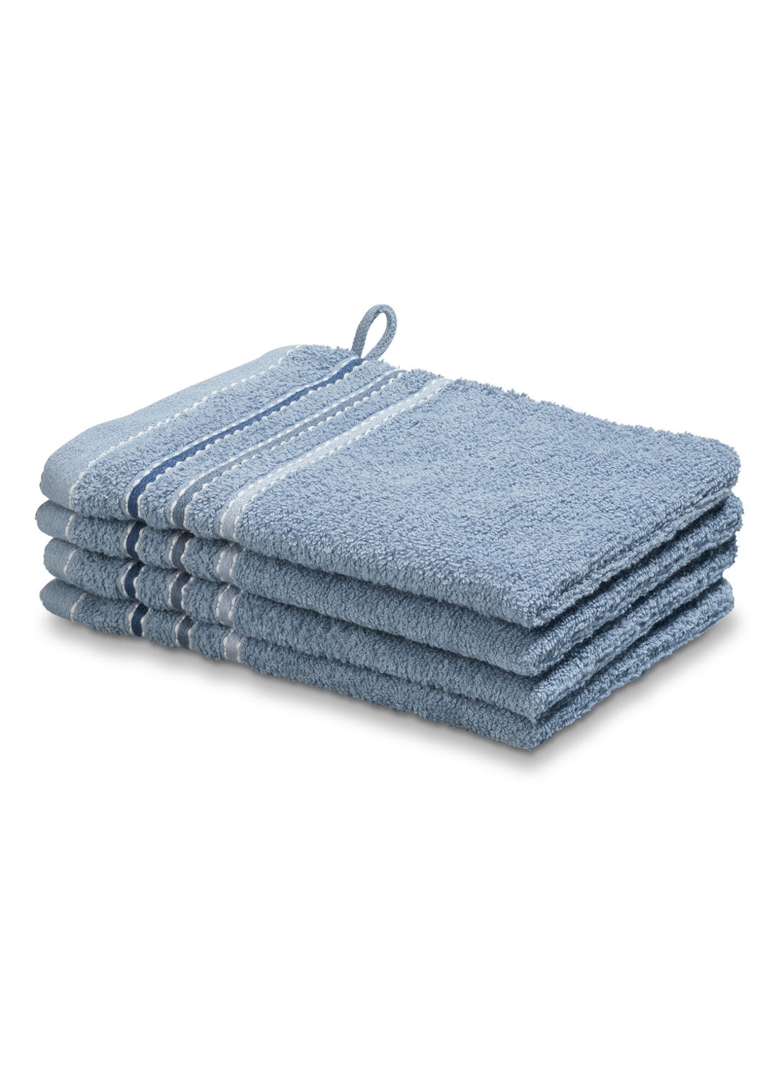 Vandyck Prestige Lines washand - 500 gr/m2 - 60 x 22 cm - detail 4 blauw